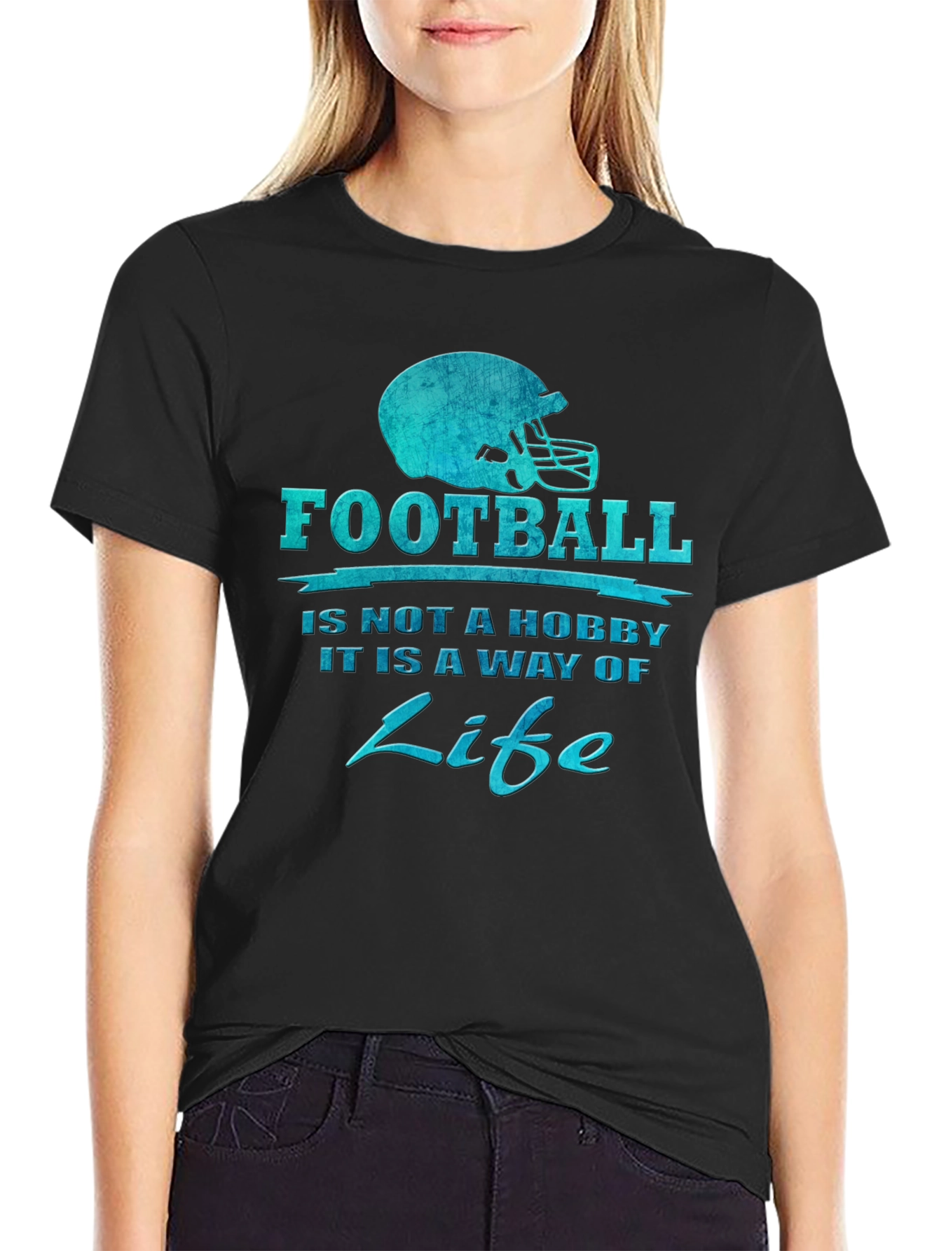 Football is Life Graphic T-Shirt