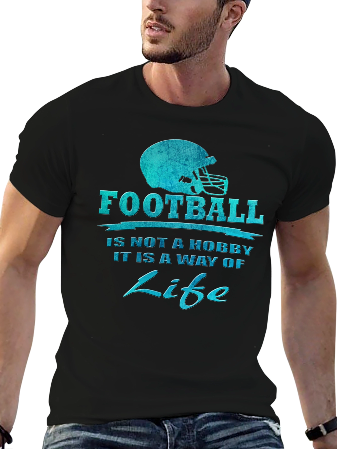 Football is Life Graphic T-Shirt