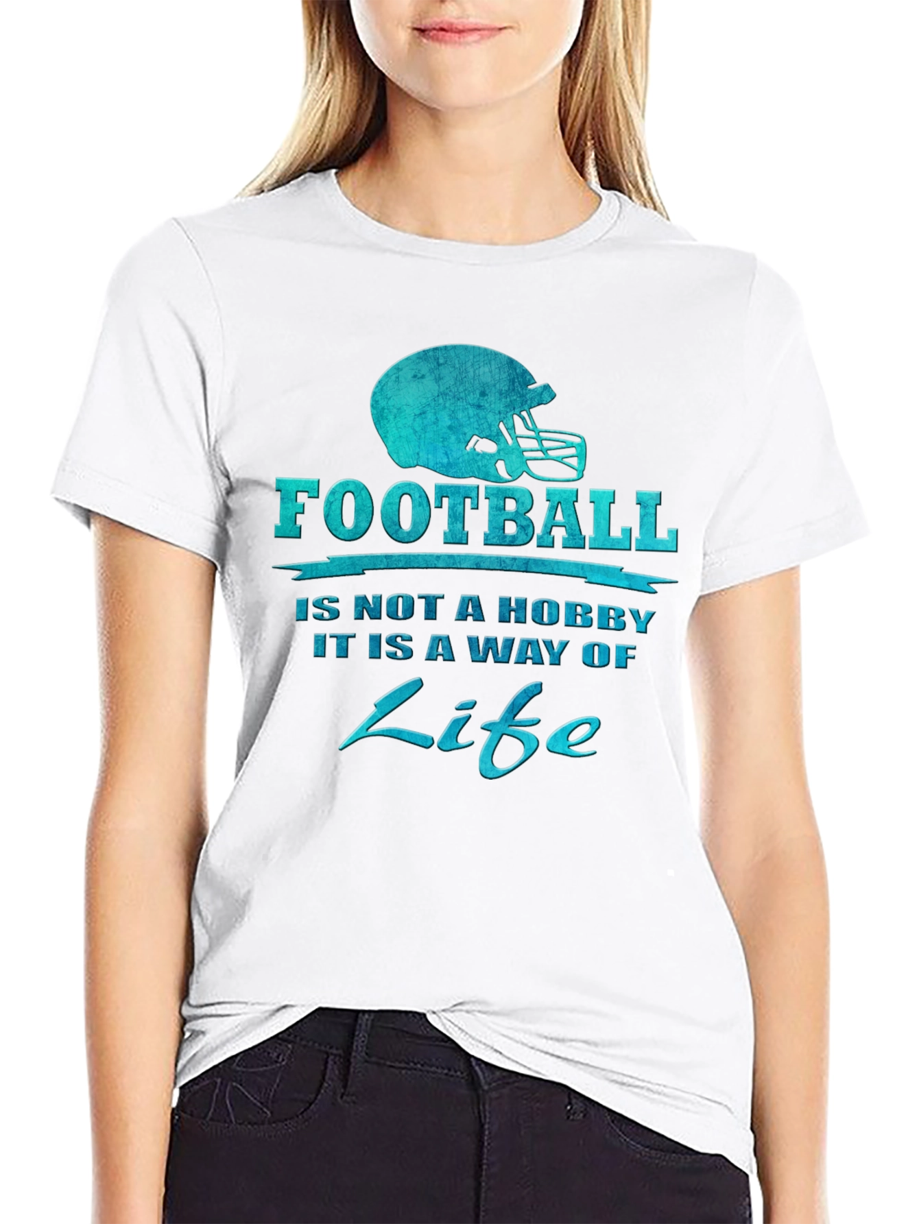 Football is Life Graphic T-Shirt