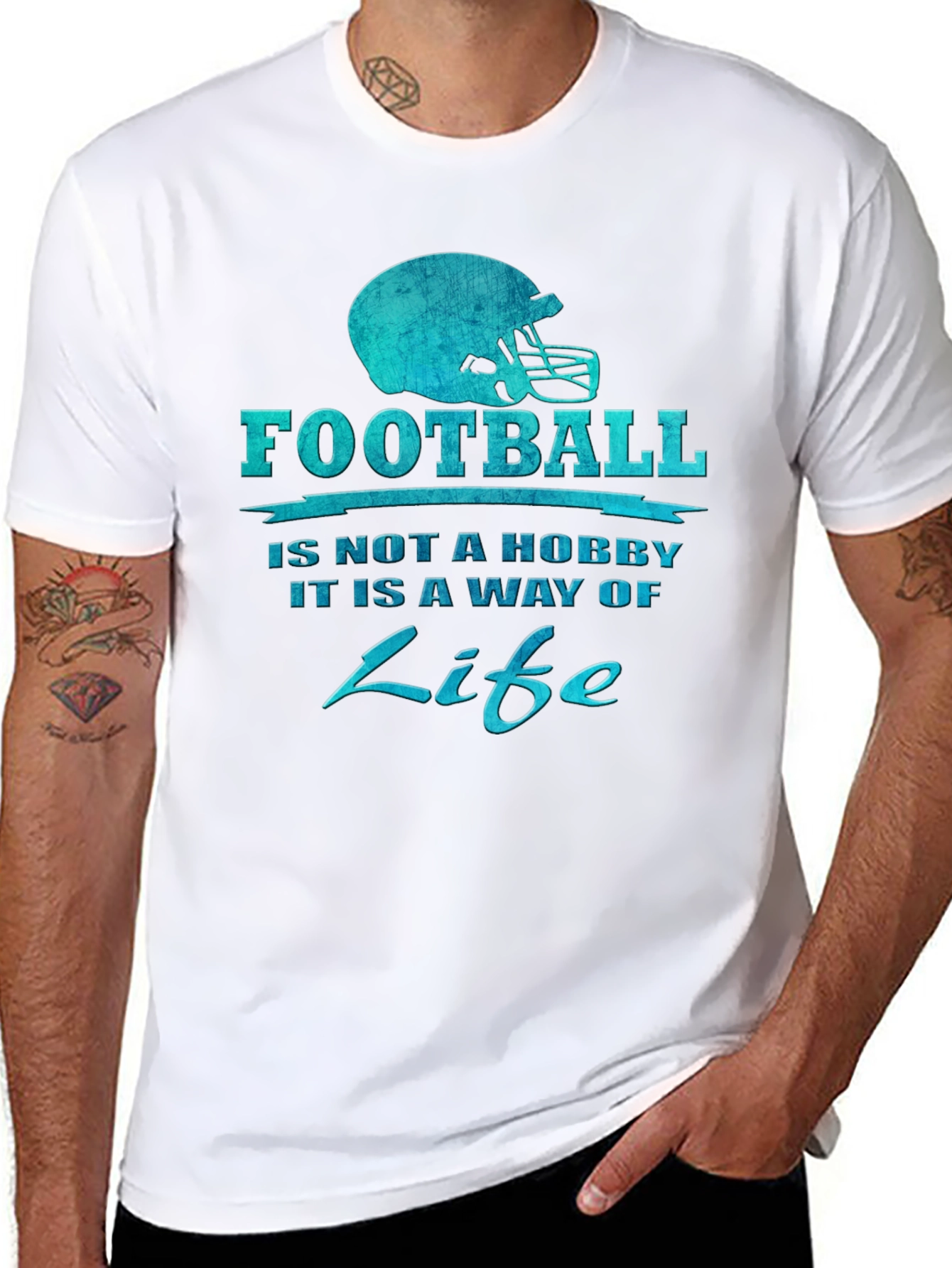 Football is Life Graphic T-Shirt
