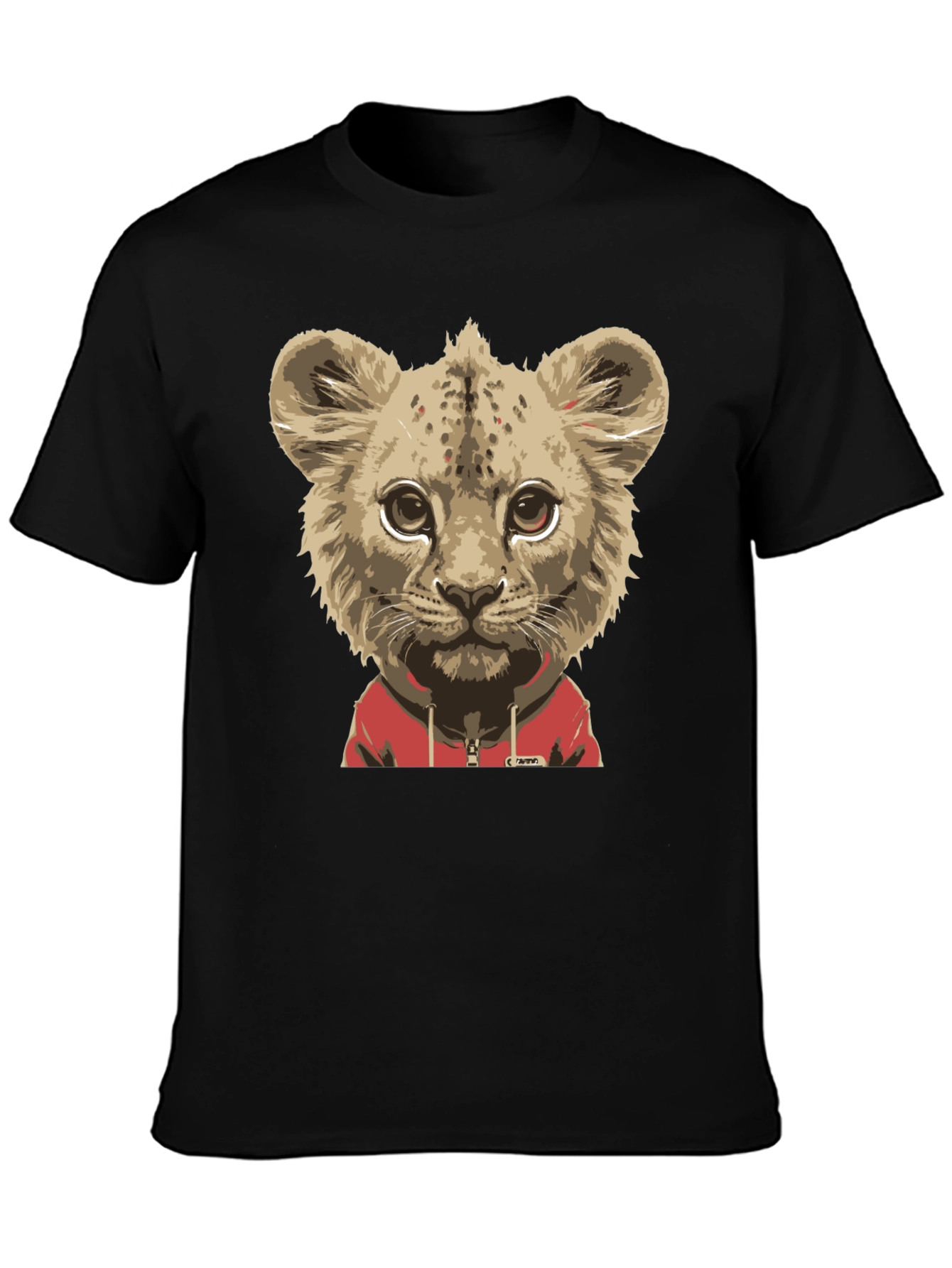Lion Cub Hoodie T-Shirt - Cool Animal Tee