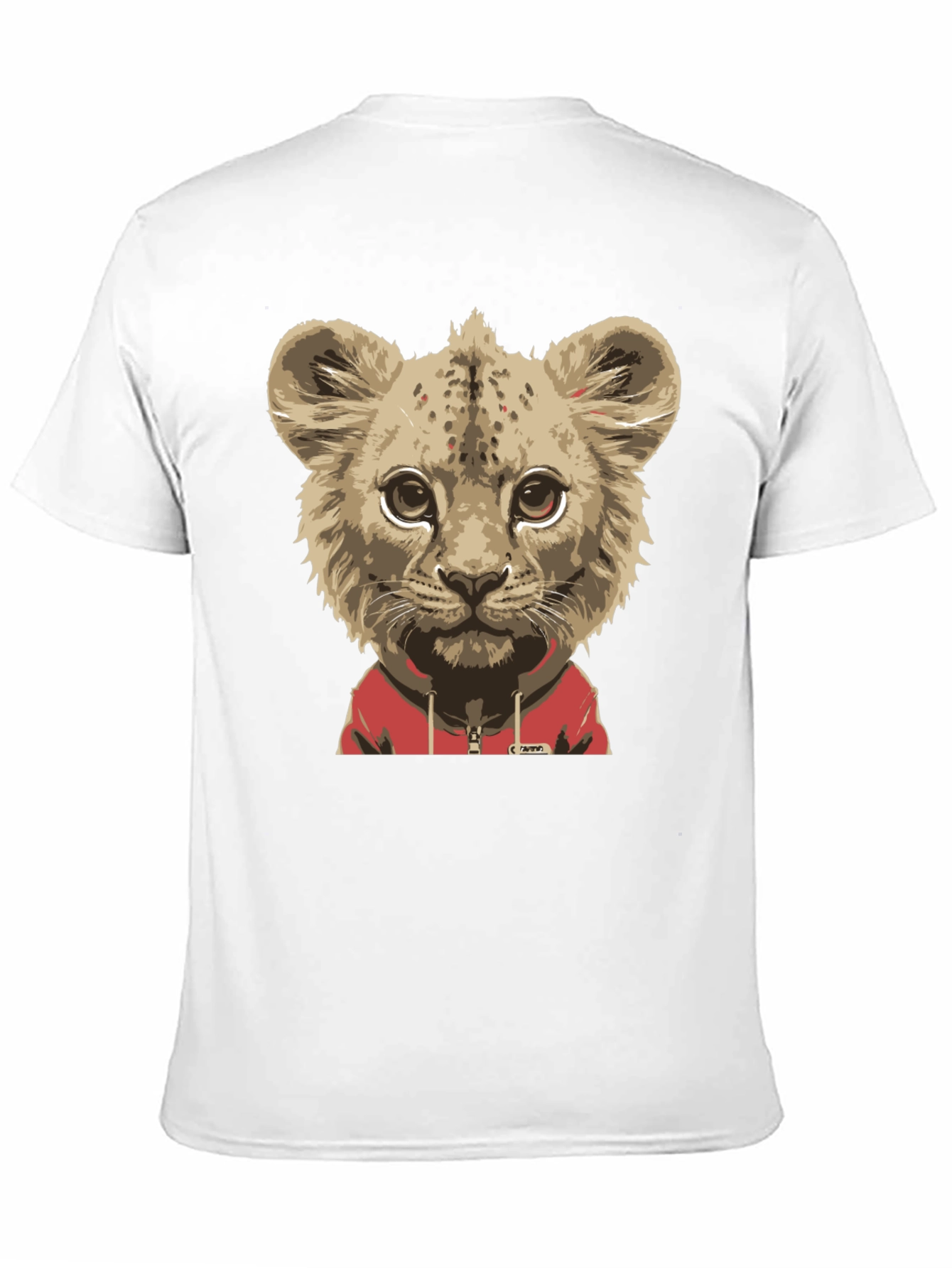 Lion Cub Hoodie T-Shirt - Cool Animal Tee