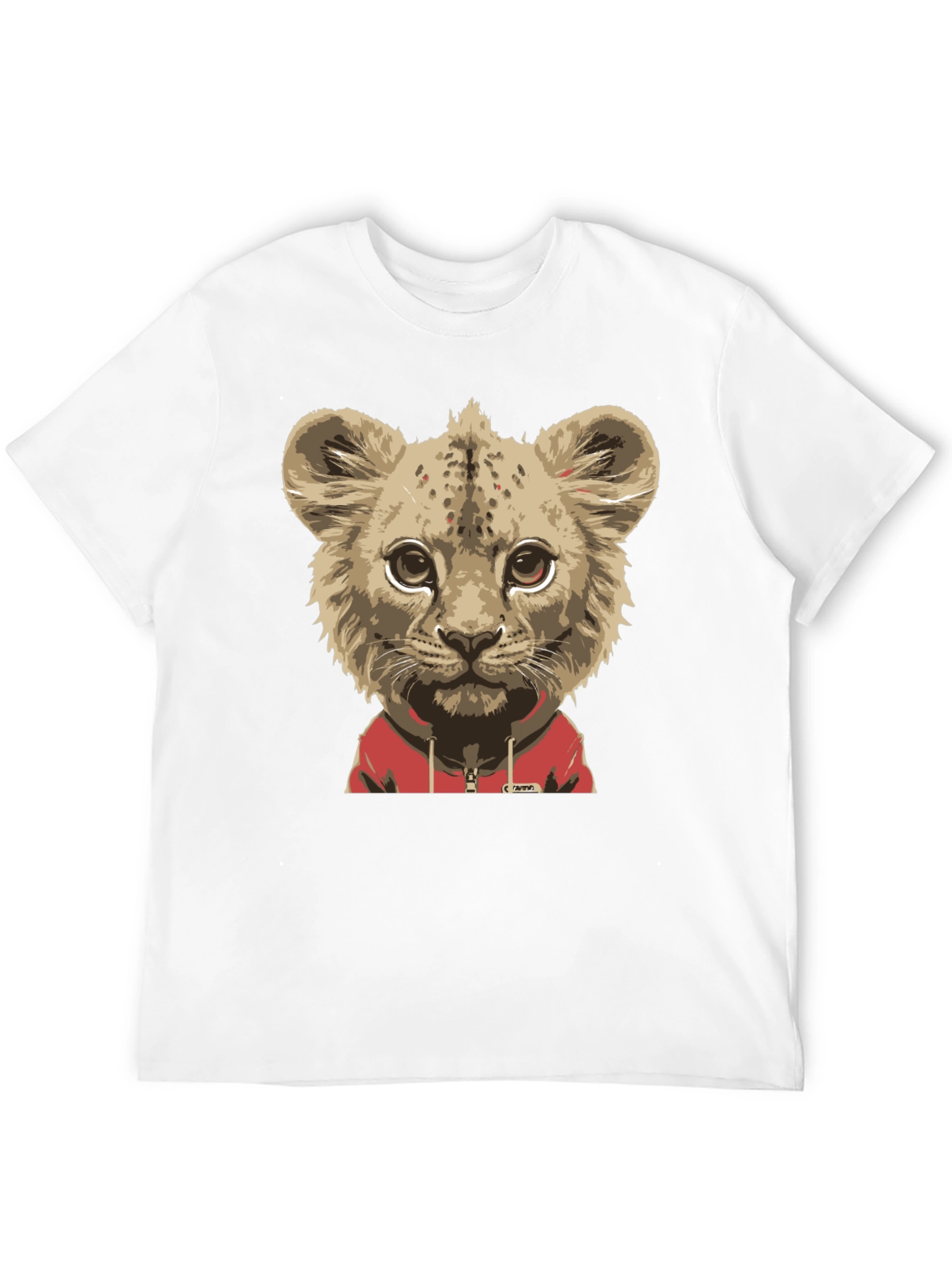 Lion Cub Hoodie T-Shirt - Cool Animal Tee