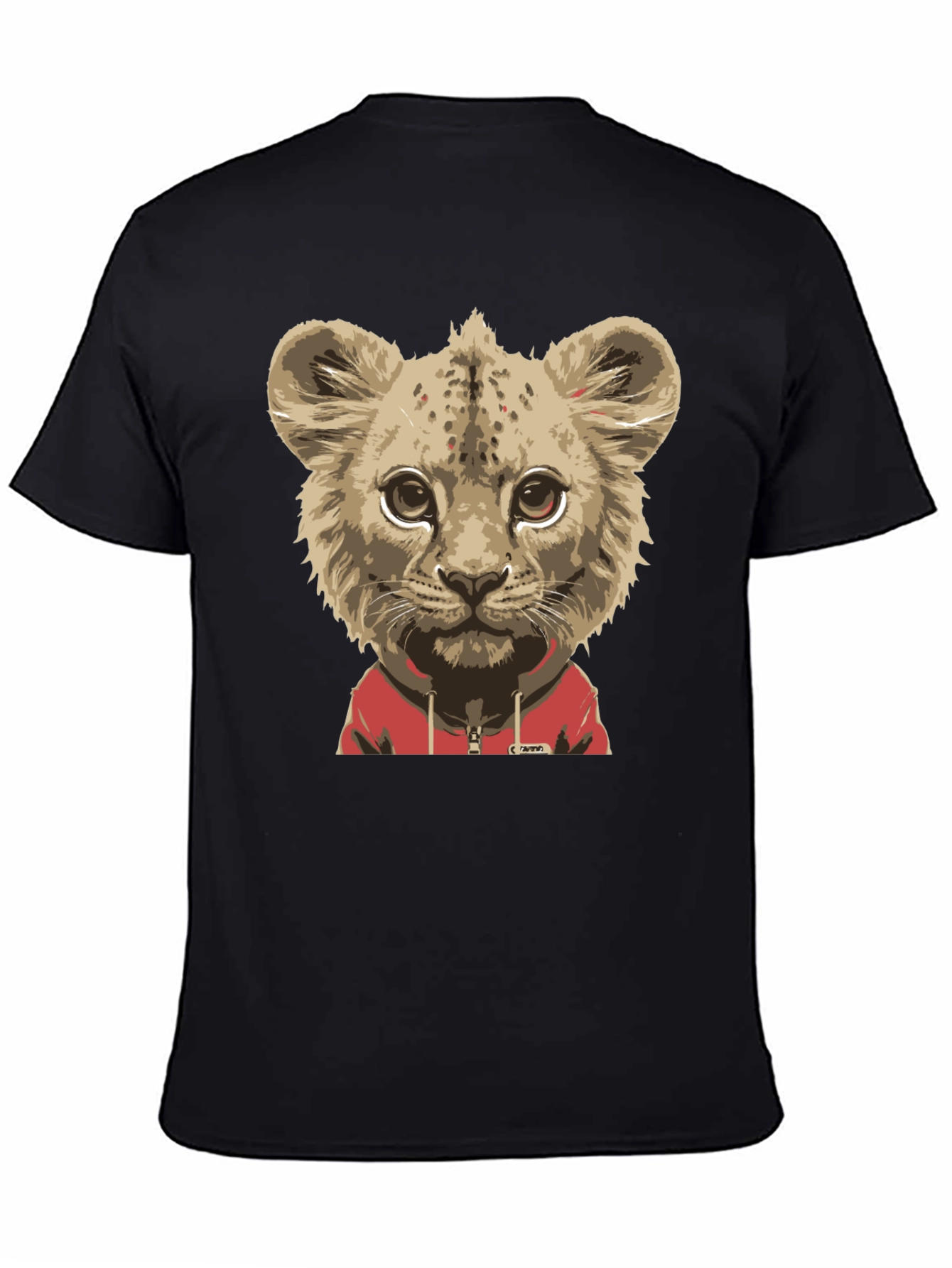 Lion Cub Hoodie T-Shirt - Cool Animal Tee