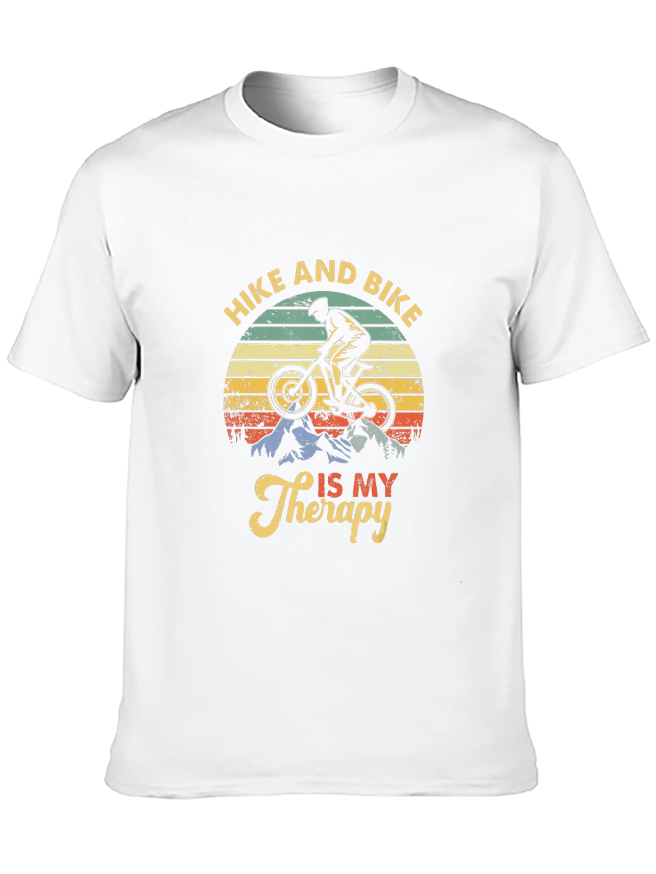 Hike and Bike Therapy Graphic Tee
