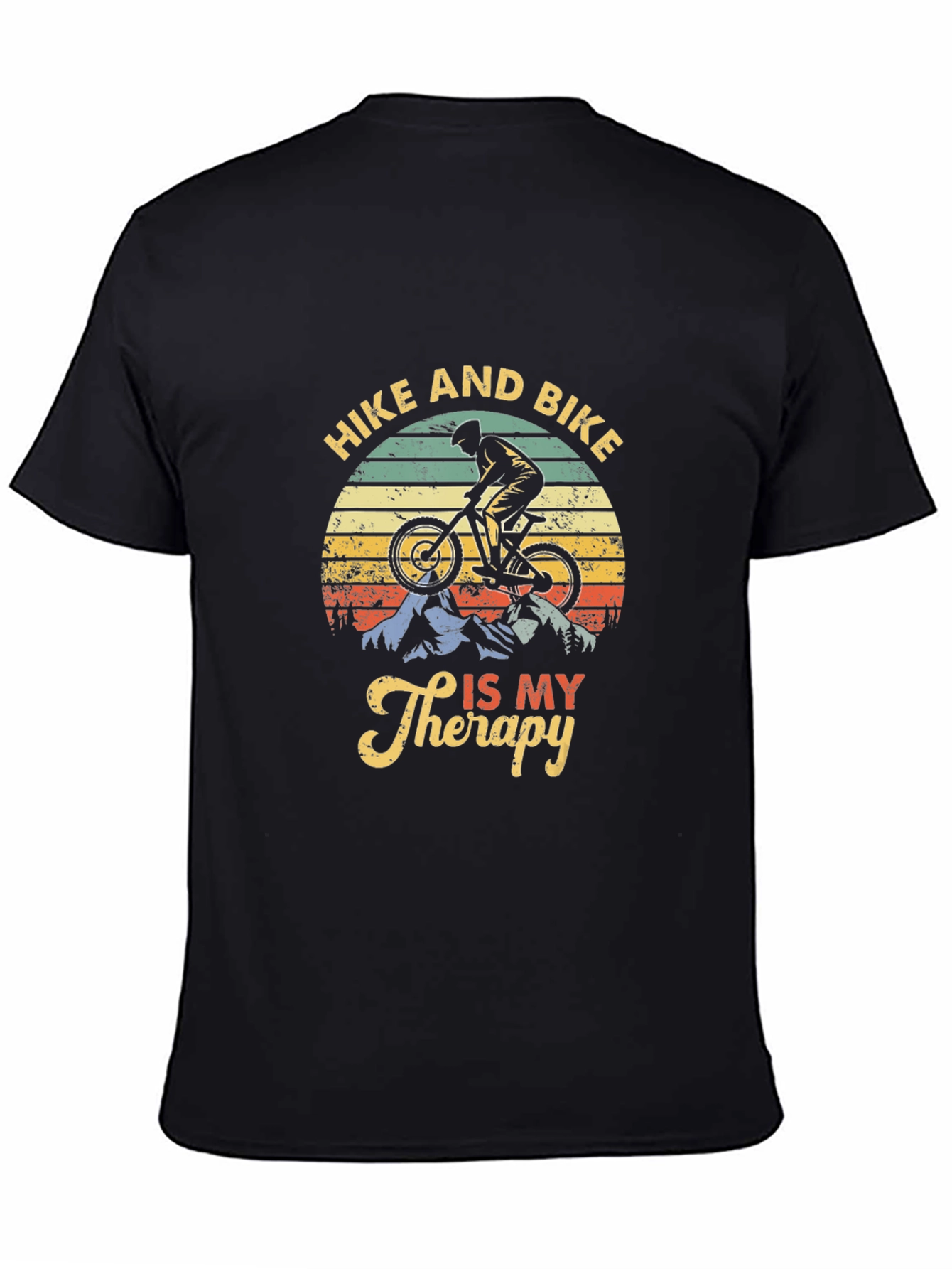 Hike and Bike Therapy Graphic Tee