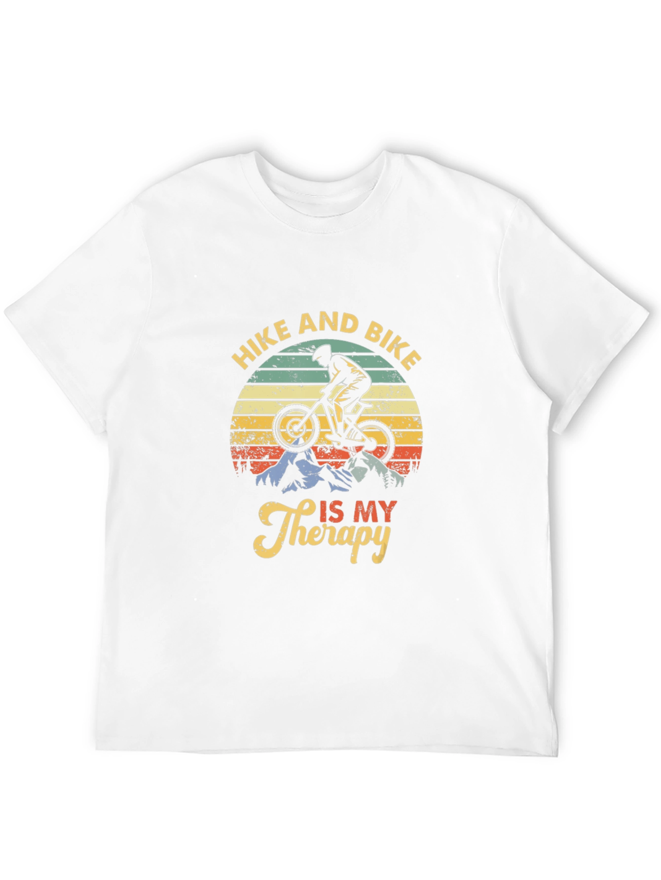 Hike and Bike Therapy Graphic Tee