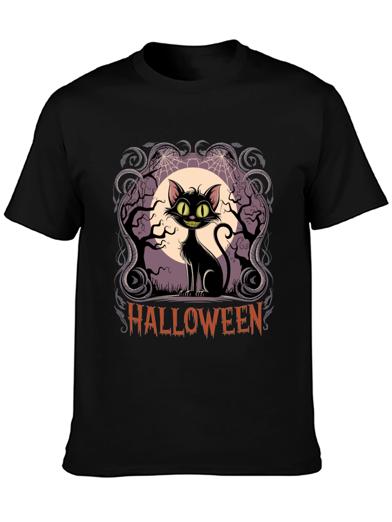 Halloween Black Cat T-Shirt
