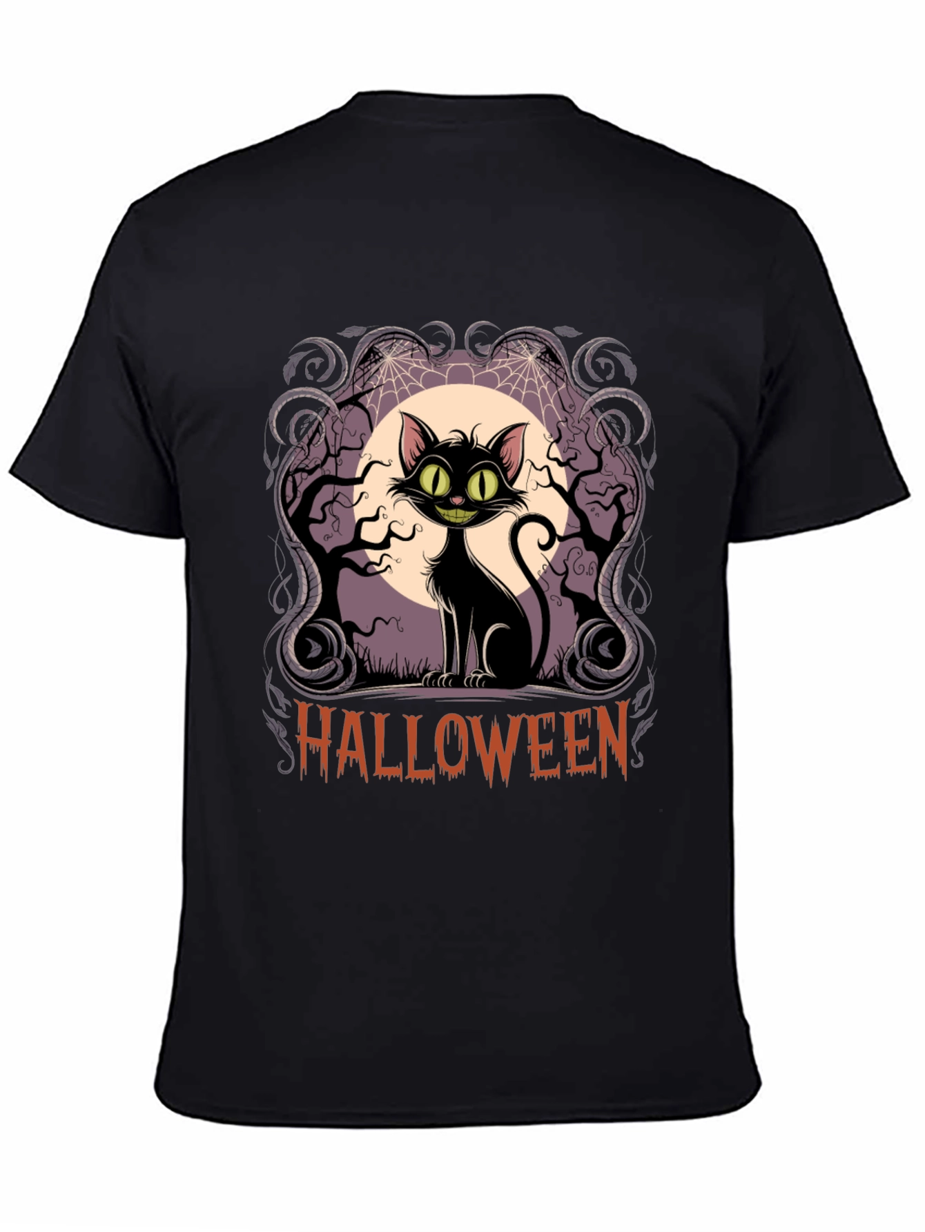 Halloween Black Cat T-Shirt