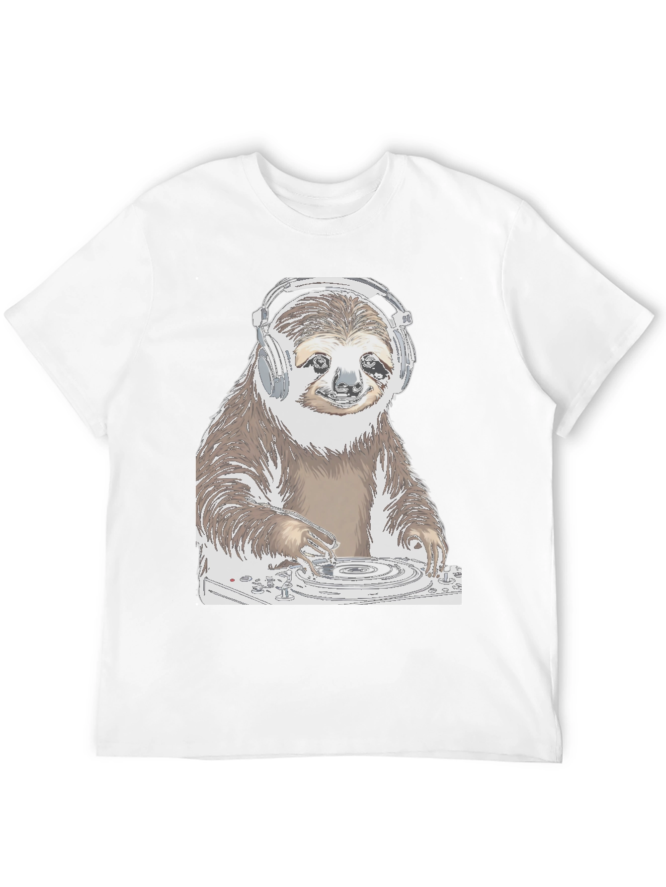 DJ Sloth Graphic Tee - Cool & Unique Design