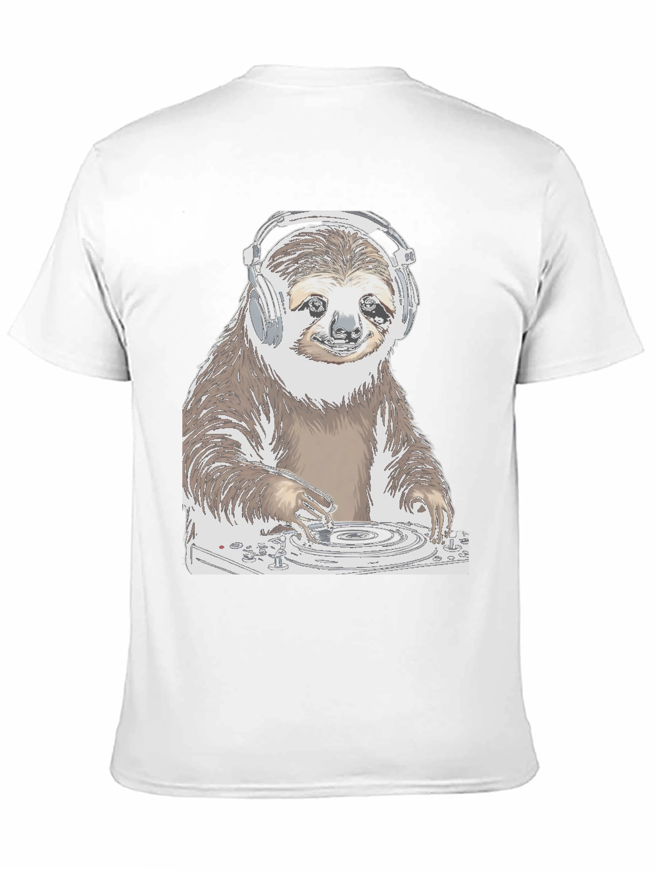 DJ Sloth Graphic Tee - Cool & Unique Design