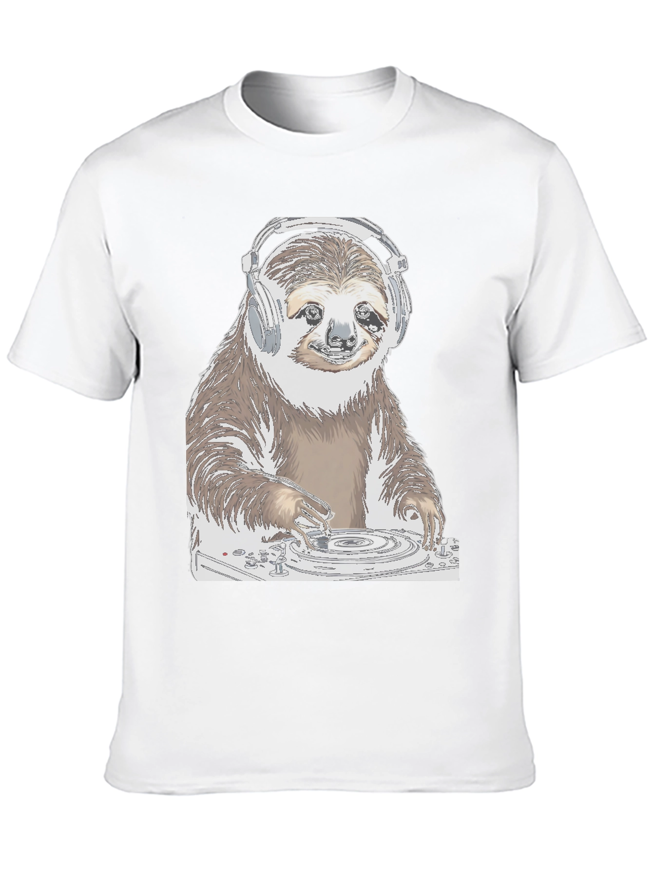 DJ Sloth Graphic Tee - Cool & Unique Design