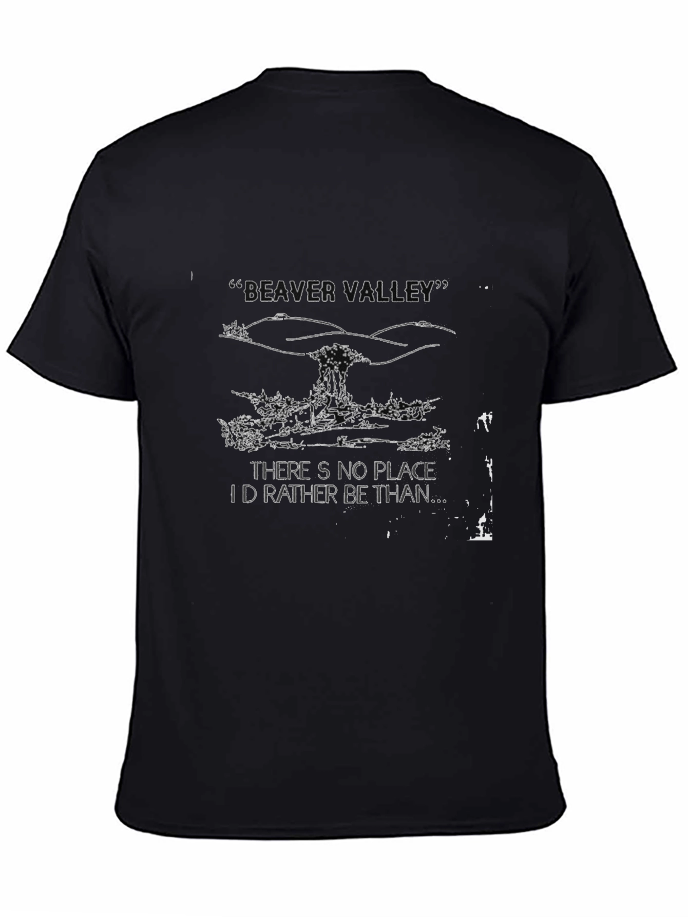 Beaver Valley Black Tee: Nature Lovers Delight