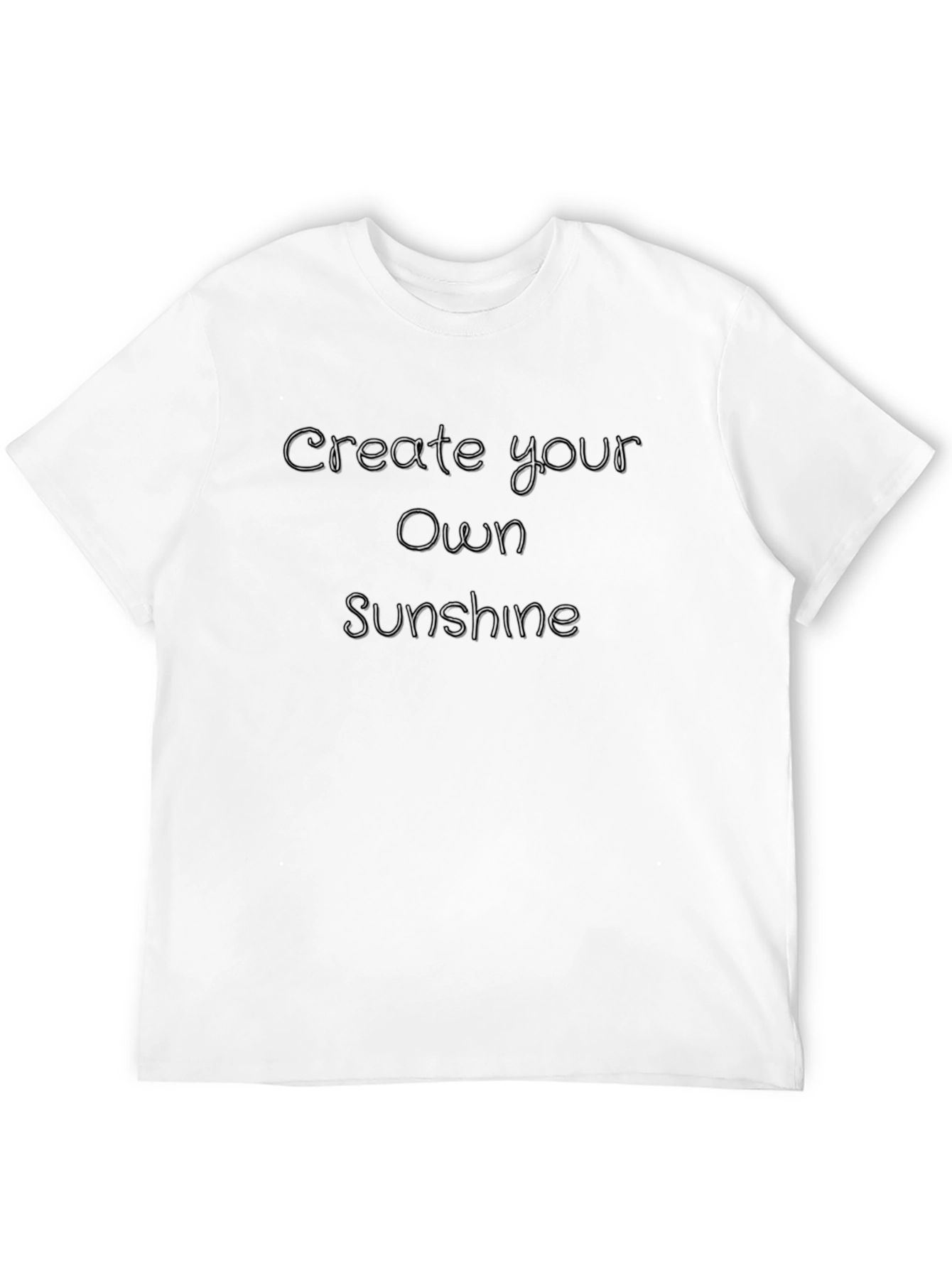 Create Your Own Sunshine Black T-Shirt