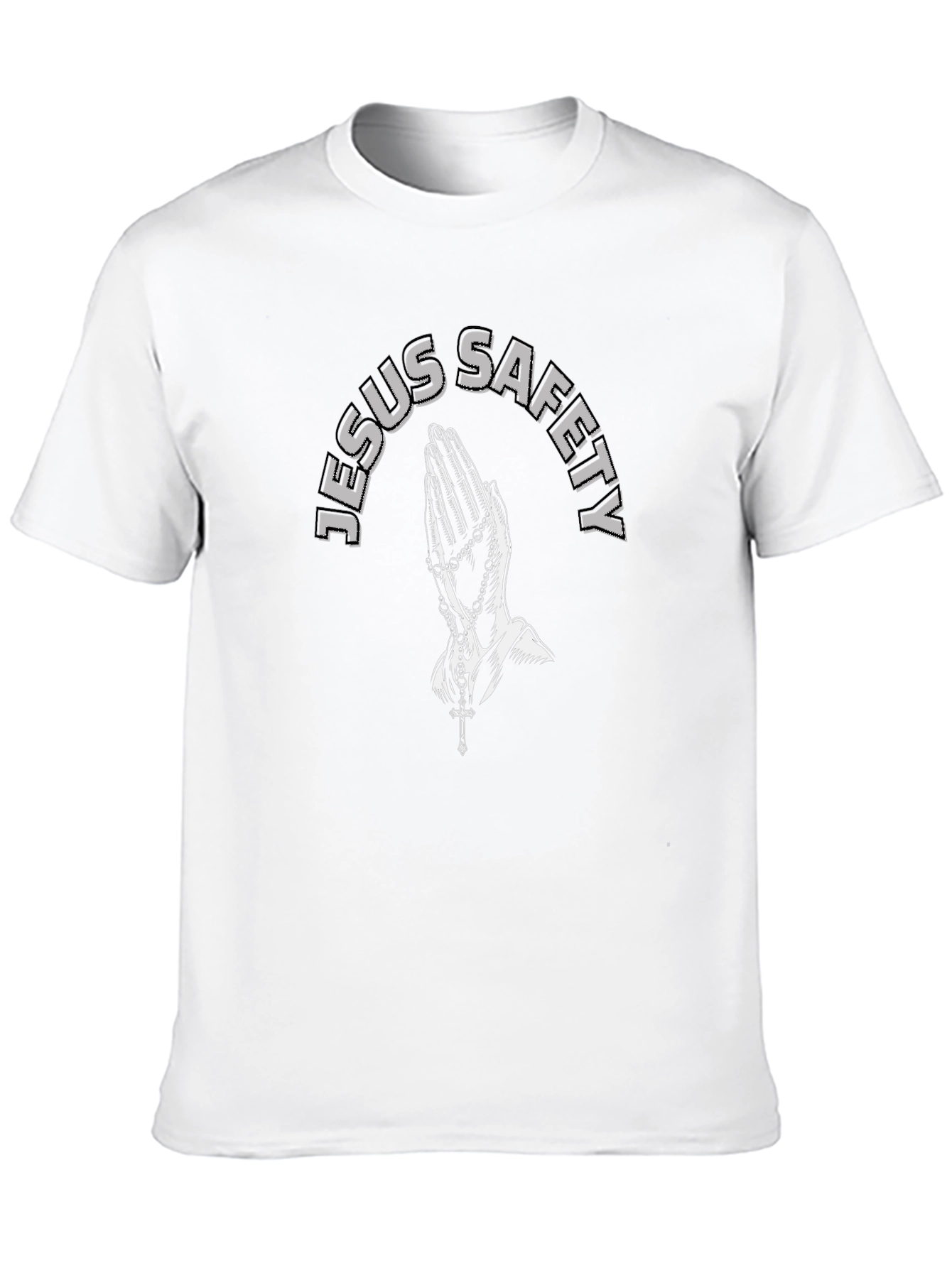 Jesus Safety Black Graphic T-Shirt