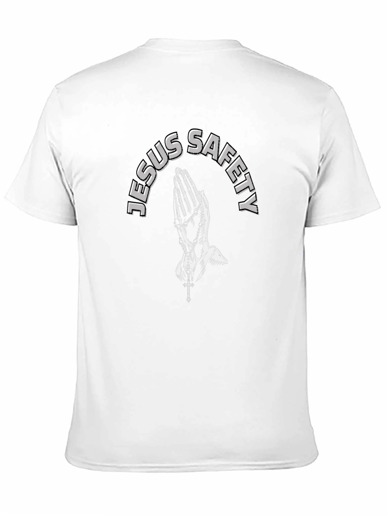 Jesus Safety Black Graphic T-Shirt