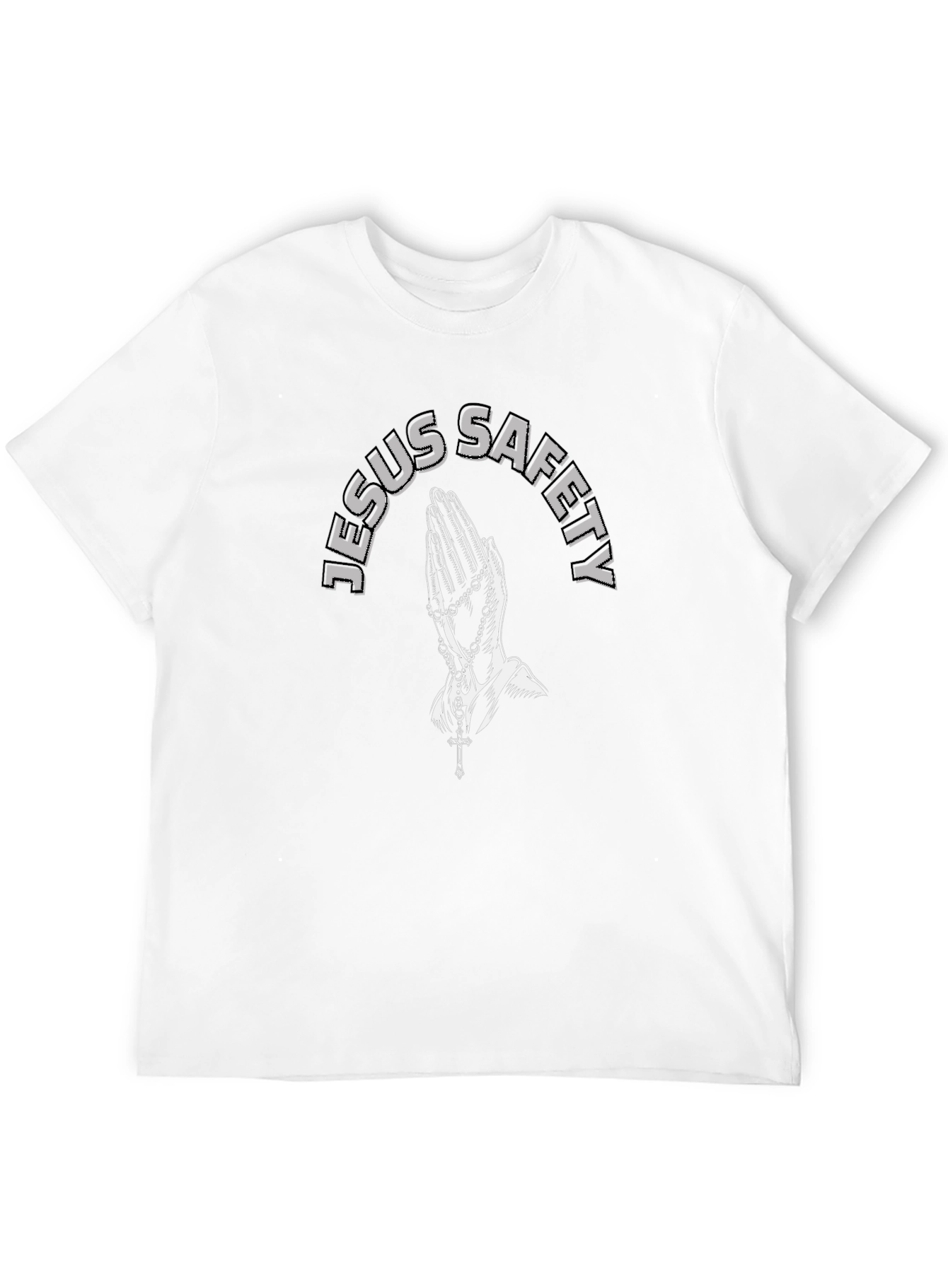 Jesus Safety Black Graphic T-Shirt