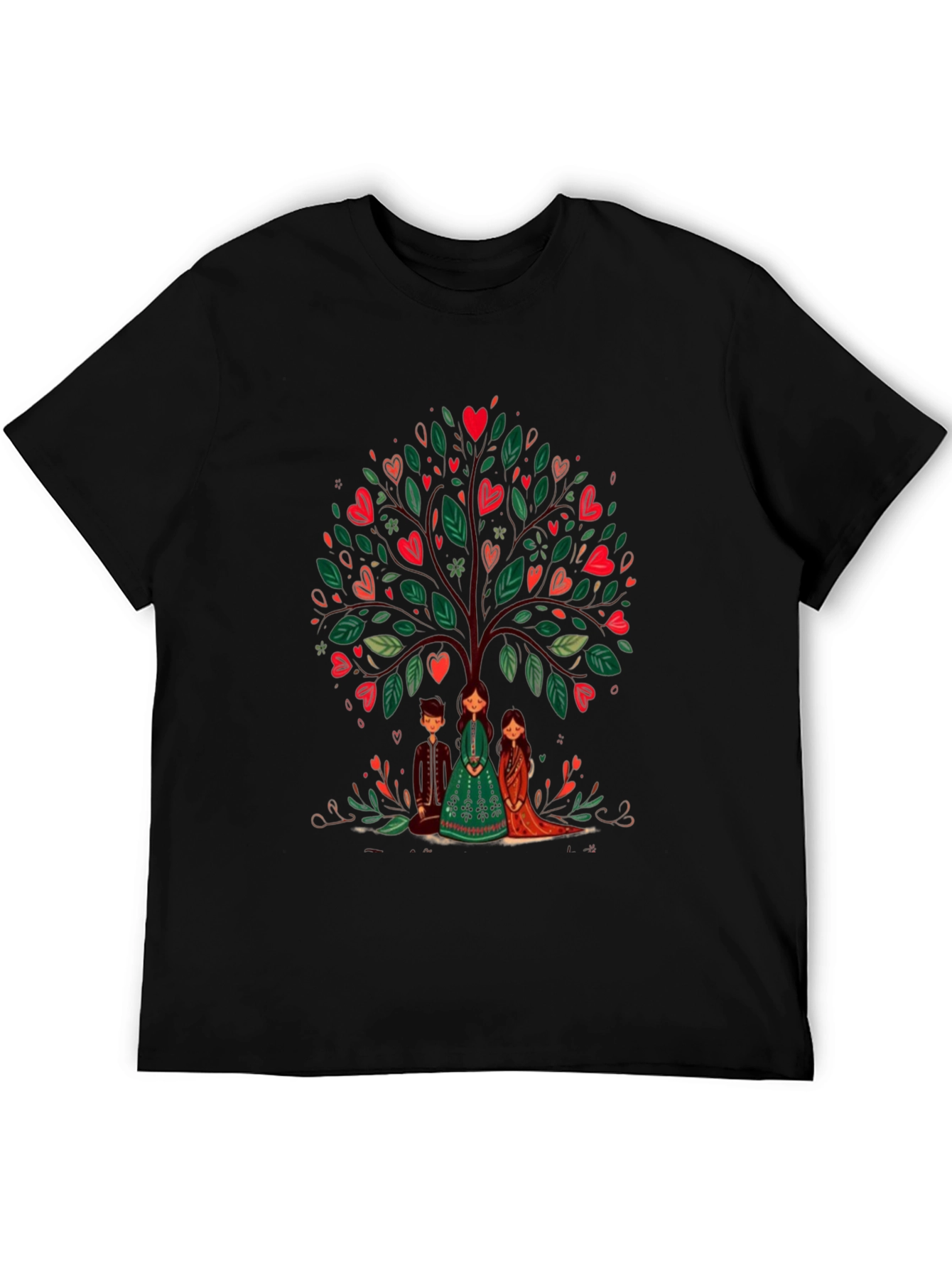 Heart Tree Graphic Tee - Whimsical Design