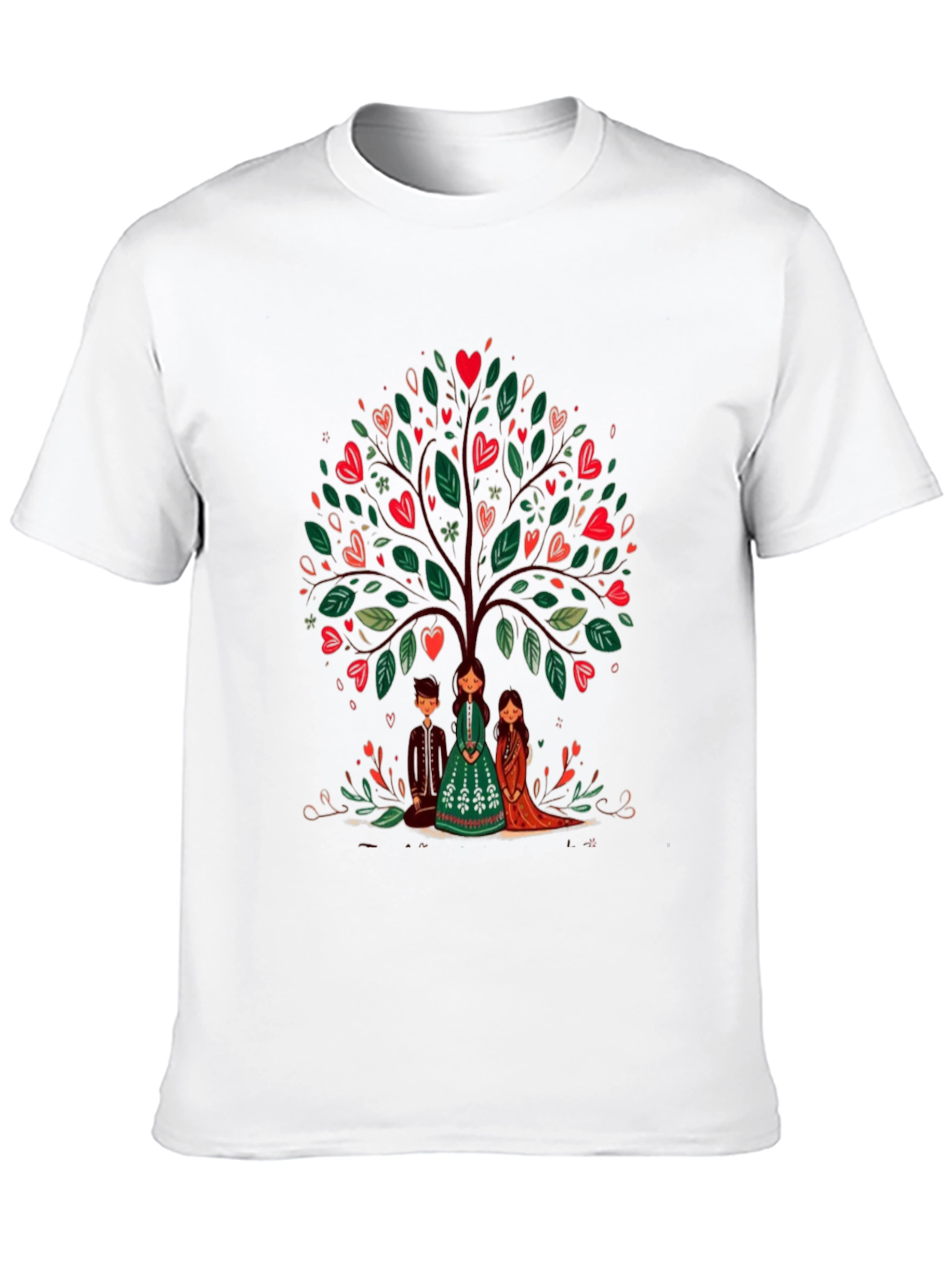 Heart Tree Graphic Tee - Whimsical Design
