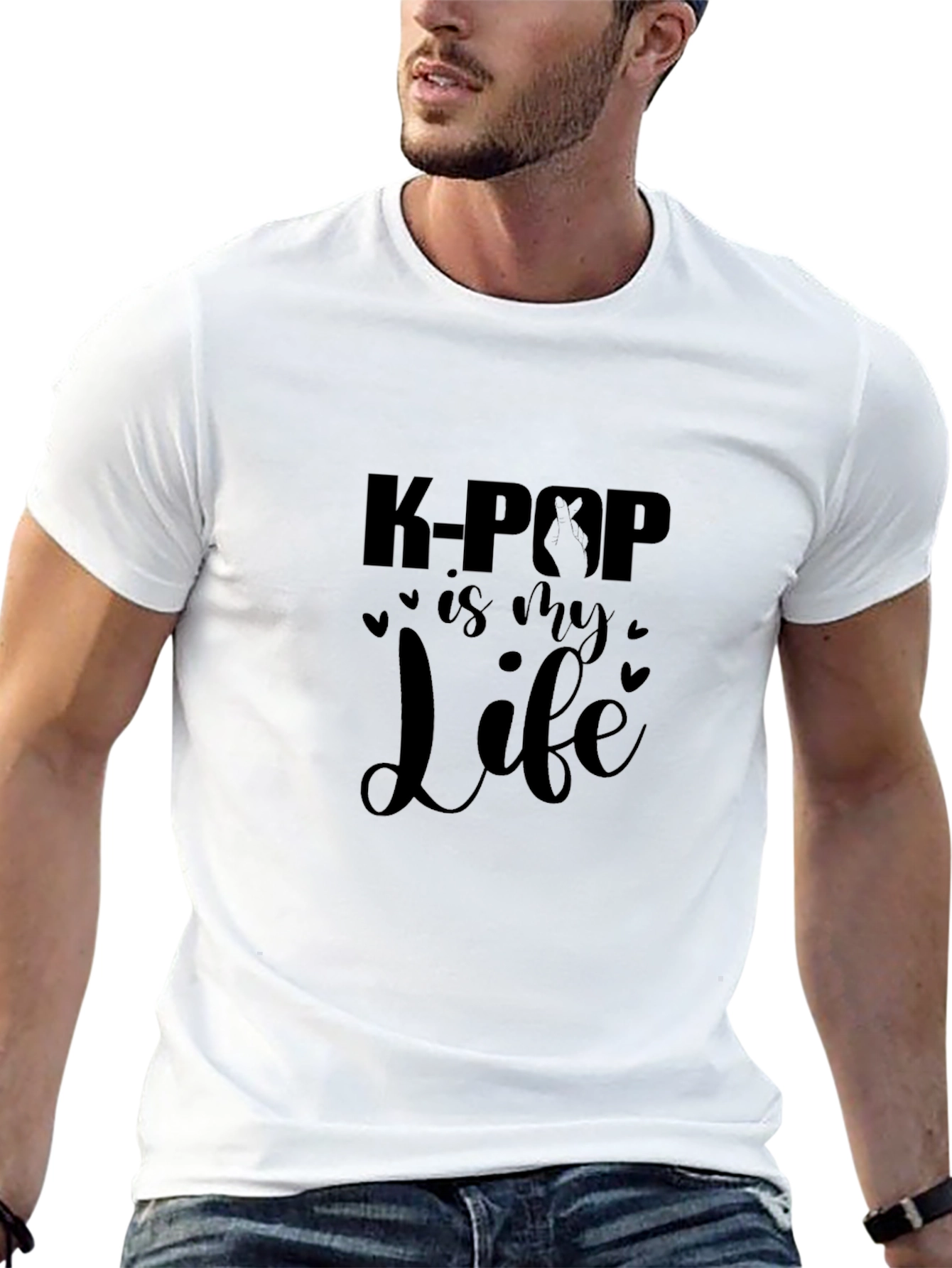 K-Pop Is My Life Black T-Shirt