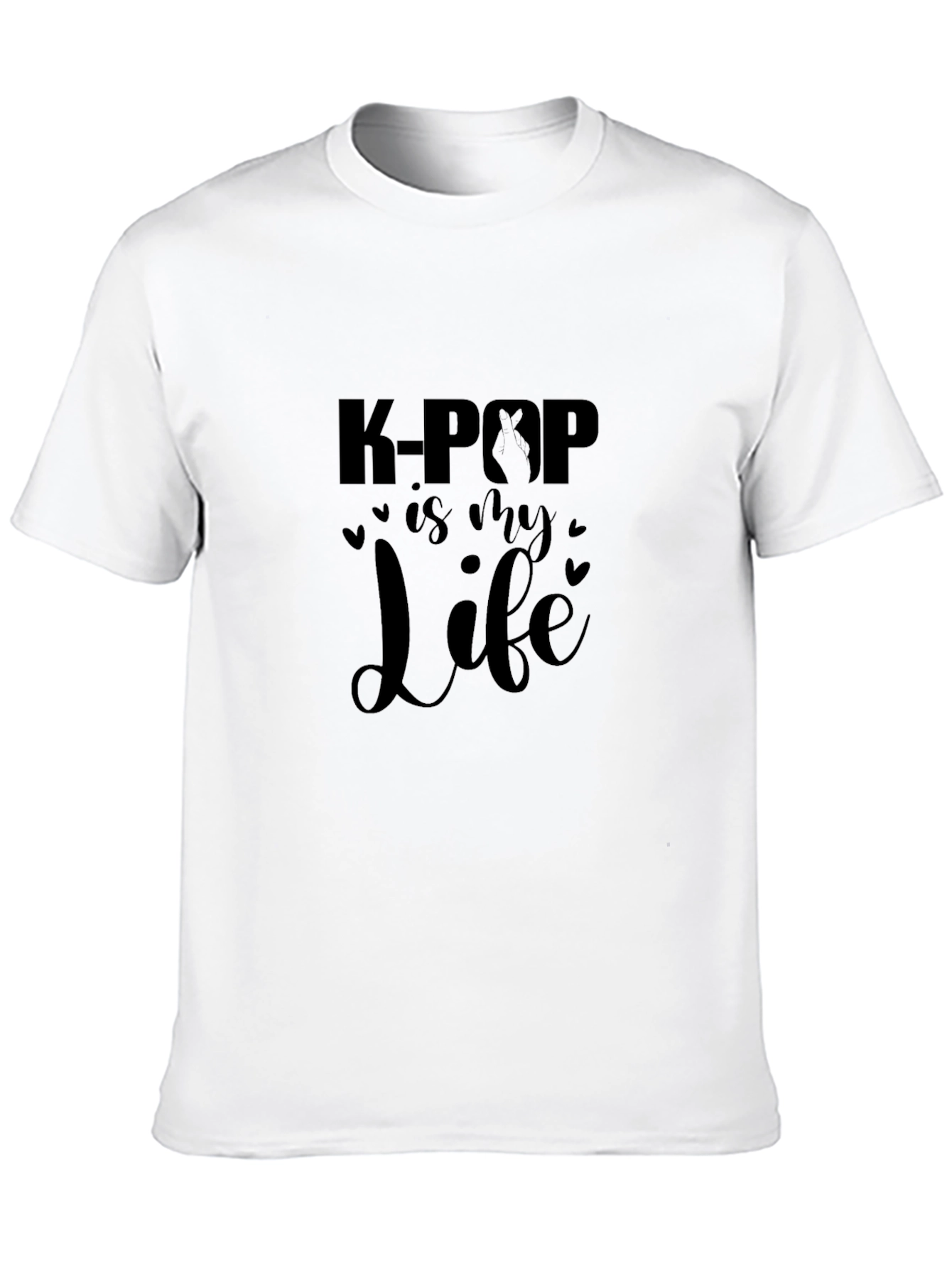 K-Pop Is My Life Black T-Shirt