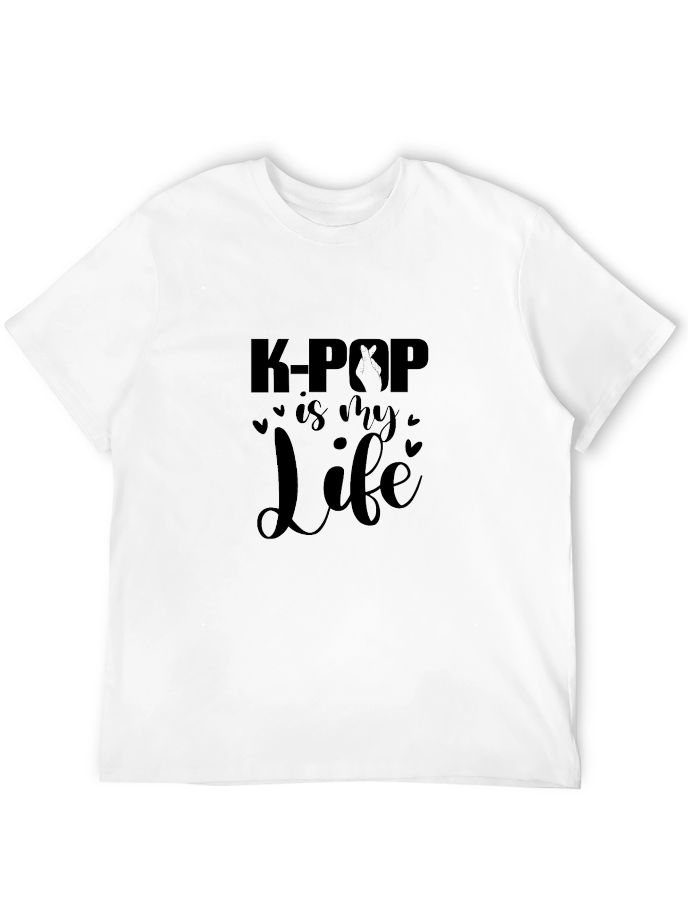 K-Pop Is My Life Black T-Shirt