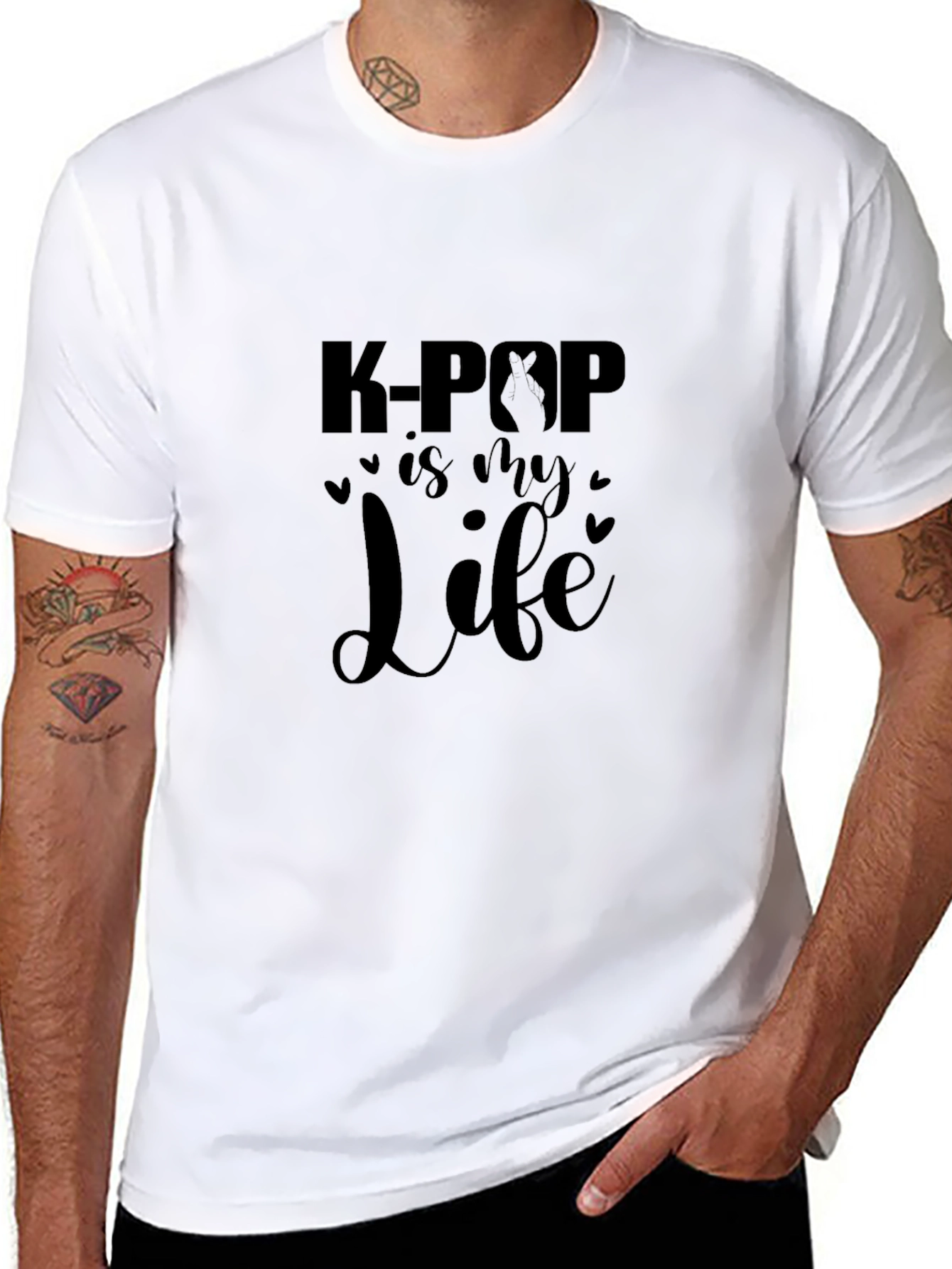K-Pop Is My Life Black T-Shirt