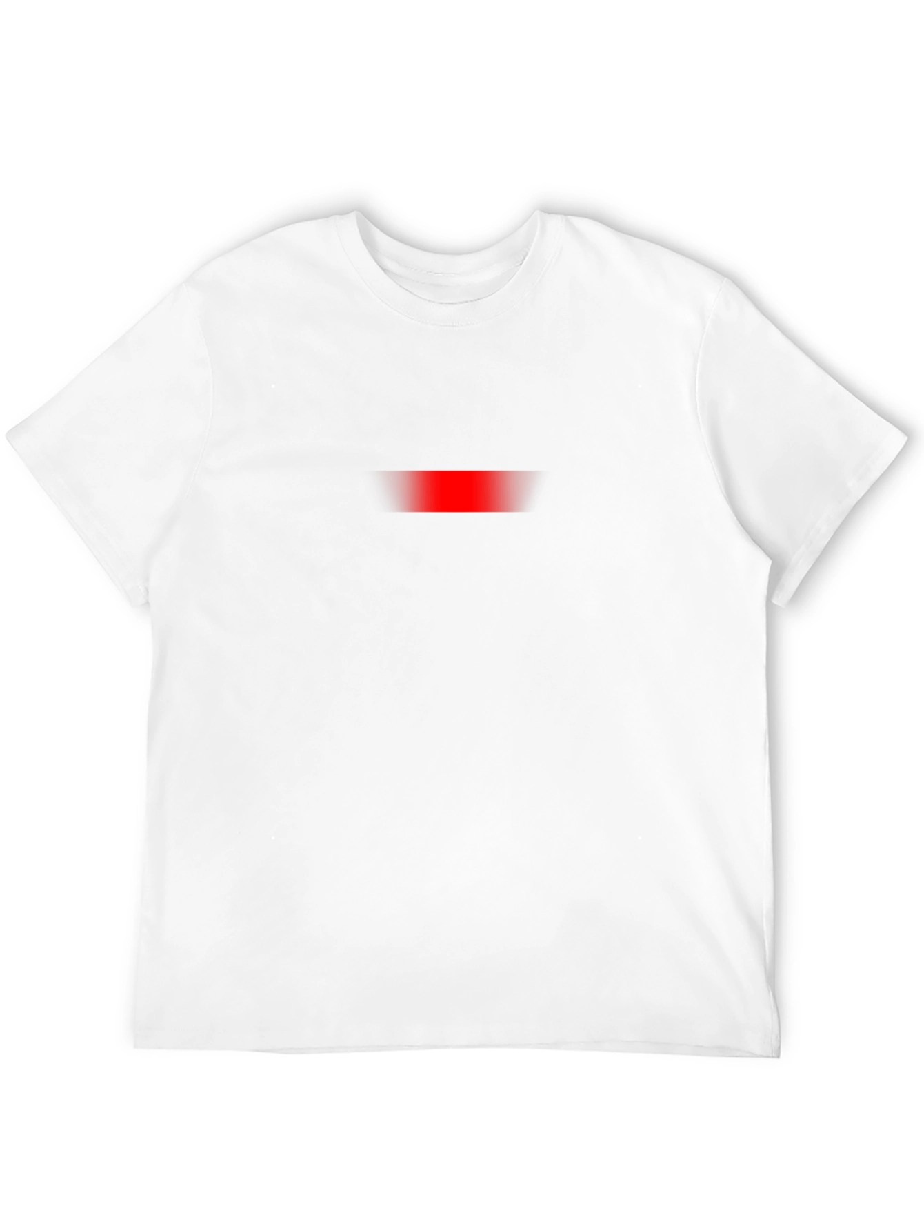 Mens Black T-Shirt with Subtle Red Accent