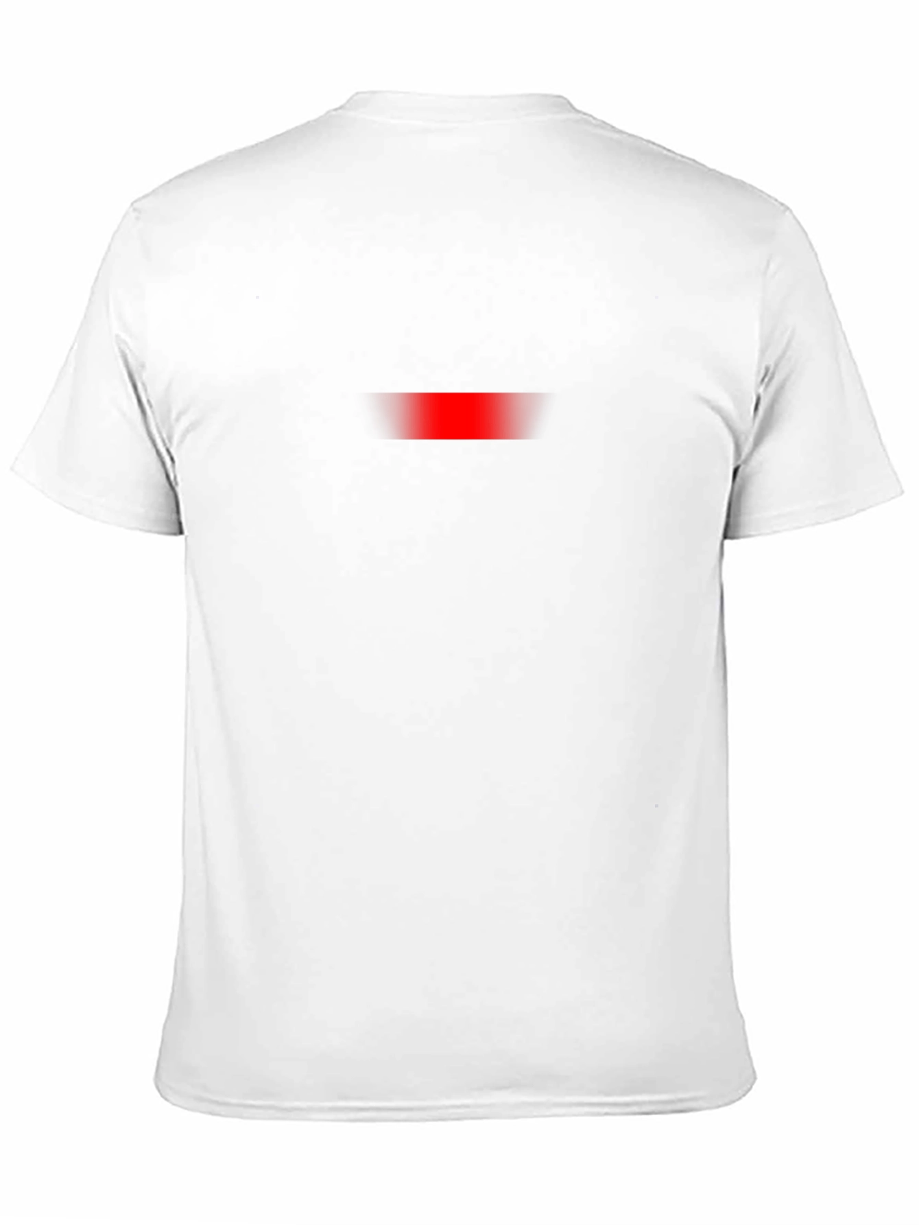 Mens Black T-Shirt with Subtle Red Accent