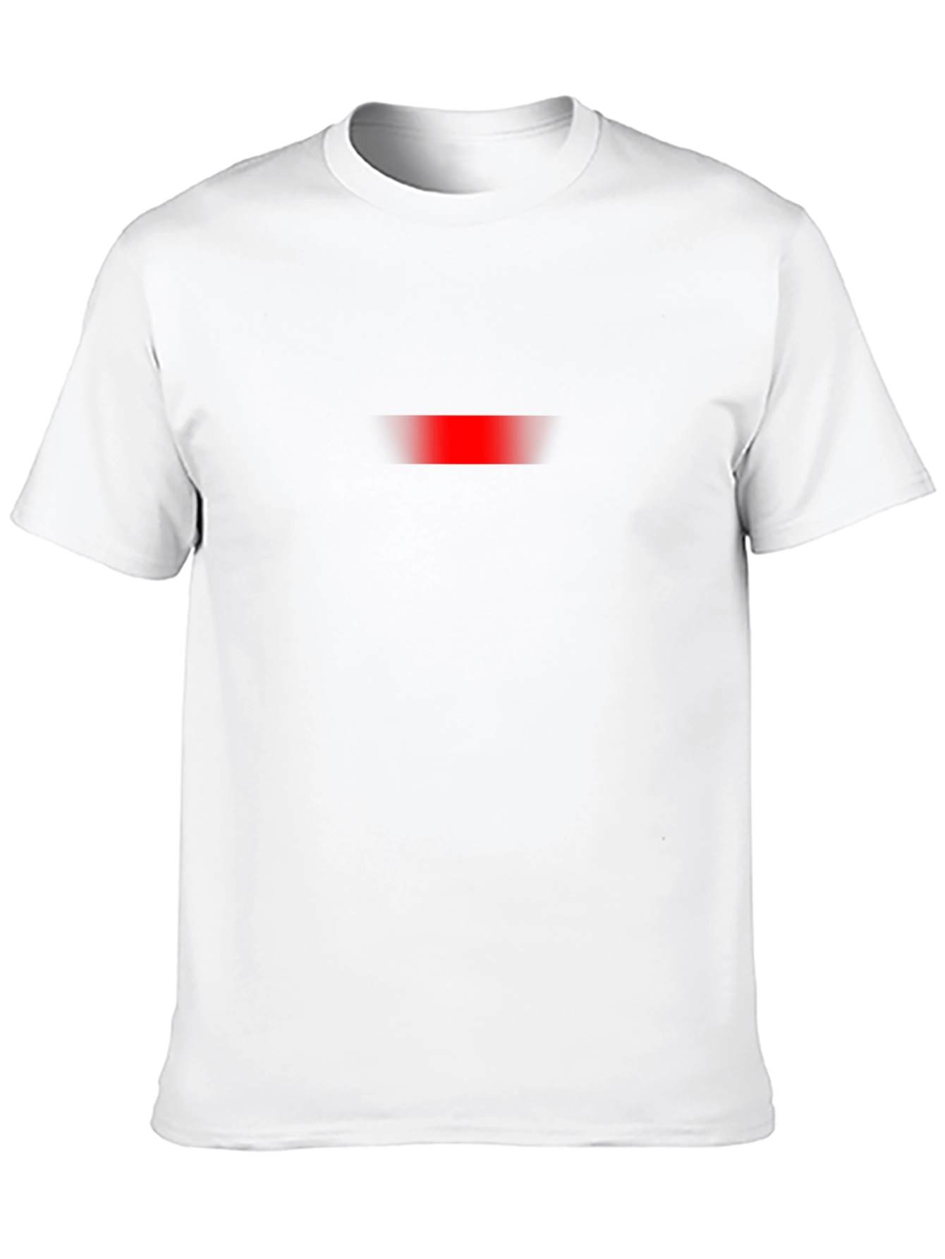 Mens Black T-Shirt with Subtle Red Accent