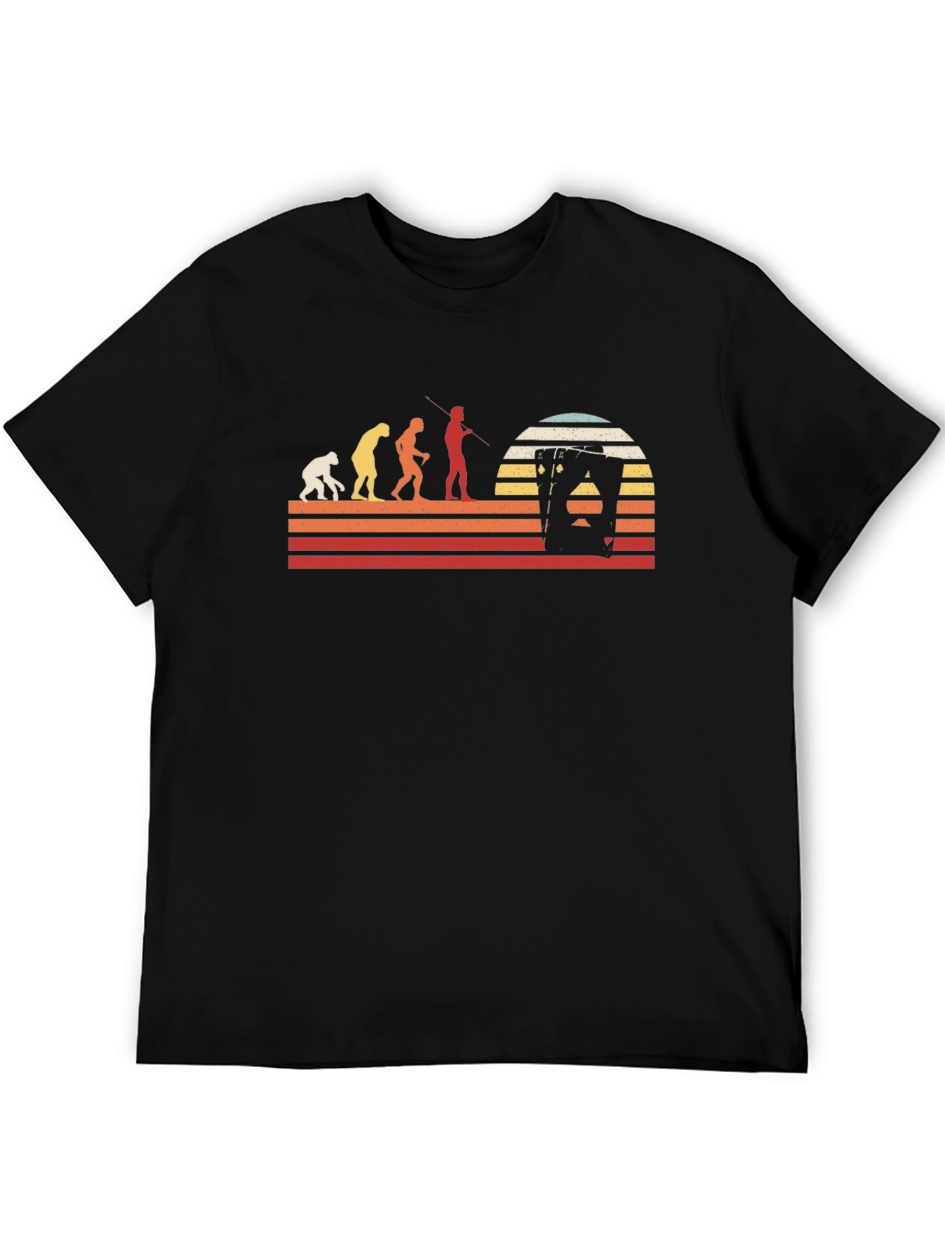 Evolution Playing Card Retro T-Shirt