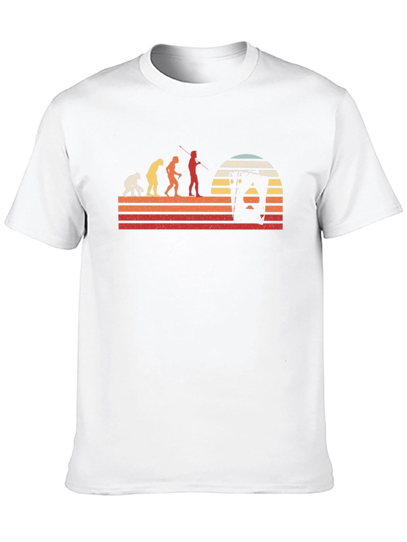 Evolution Playing Card Retro T-Shirt