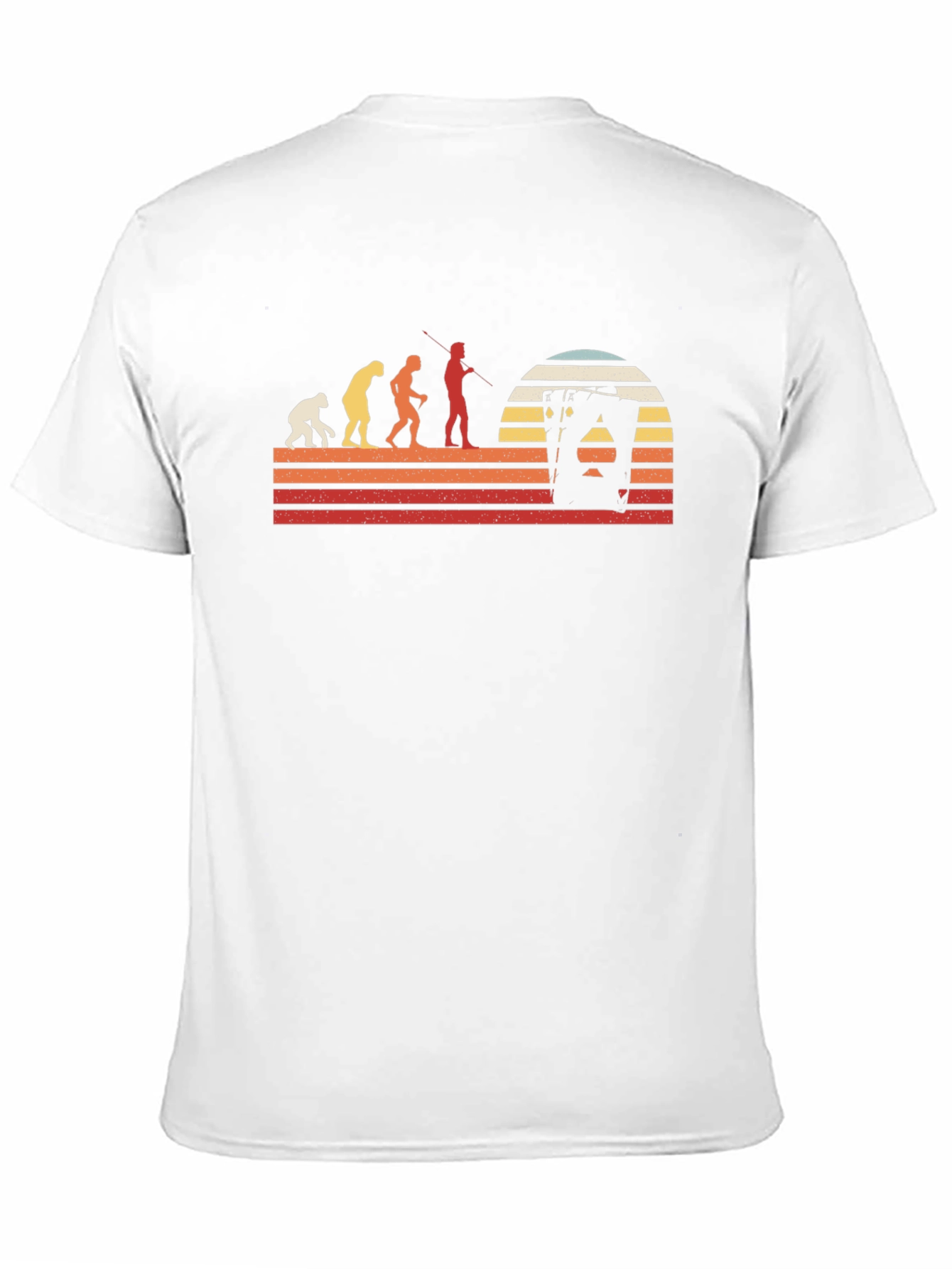 Evolution Playing Card Retro T-Shirt