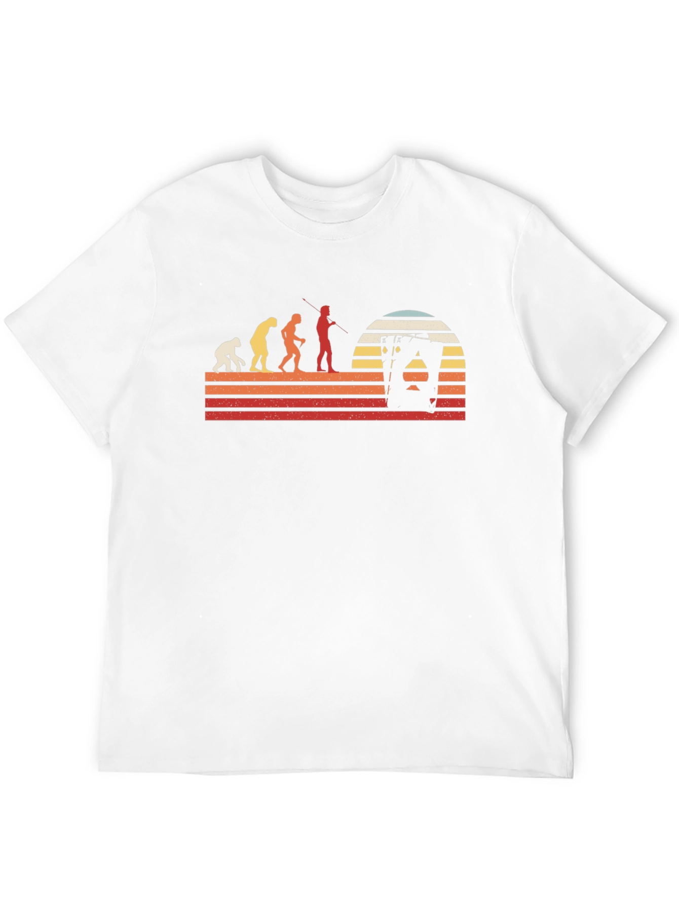 Evolution Playing Card Retro T-Shirt