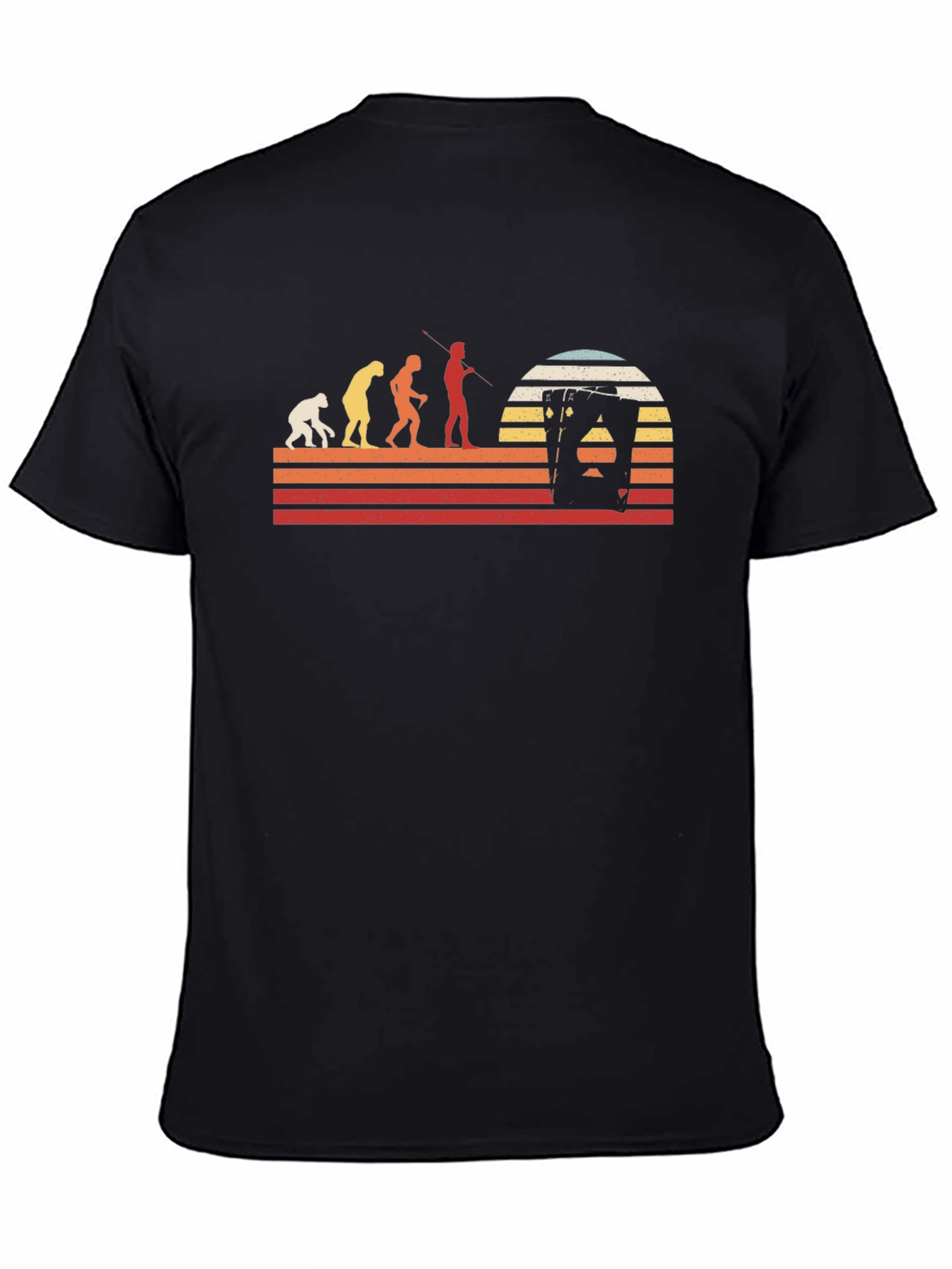 Evolution Playing Card Retro T-Shirt
