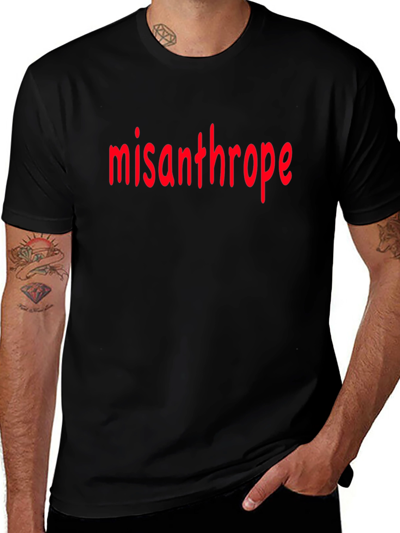 Misanthrope Graphic Tee - Black