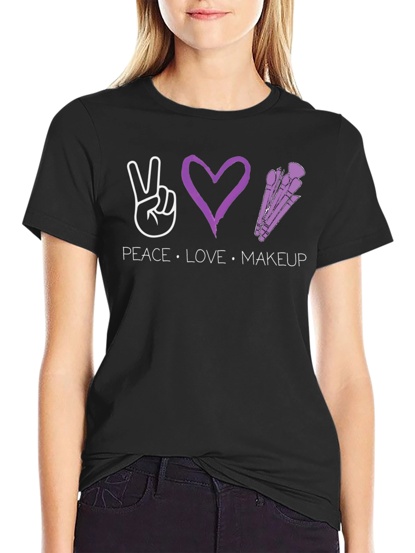 Peace Love Makeup T-Shirt - Unisex