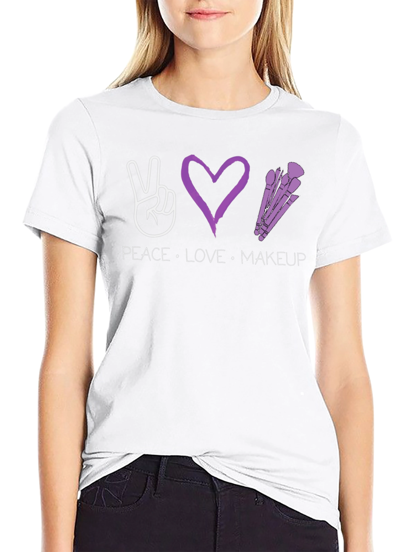 Peace Love Makeup T-Shirt - Unisex