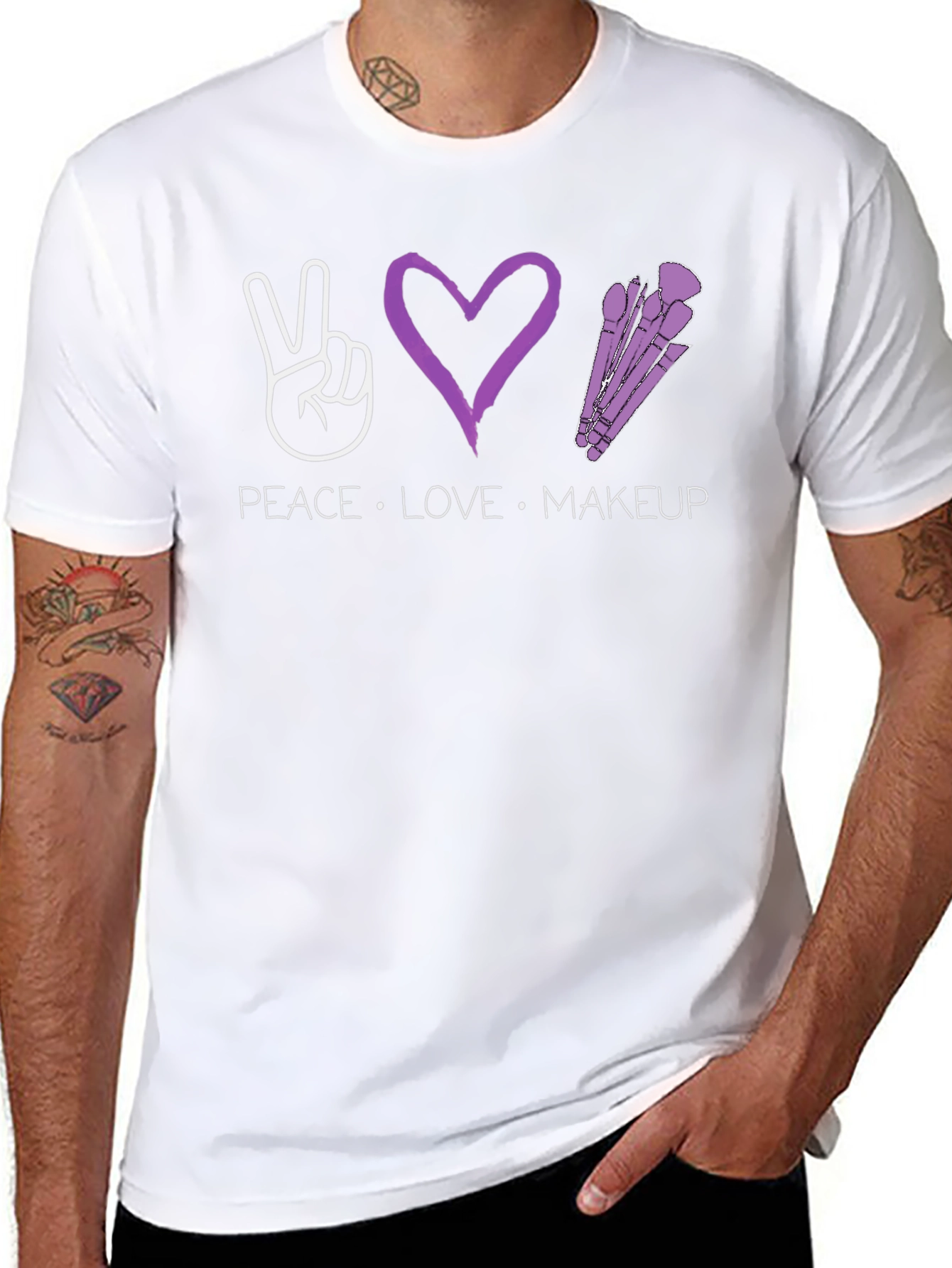 Peace Love Makeup T-Shirt - Unisex