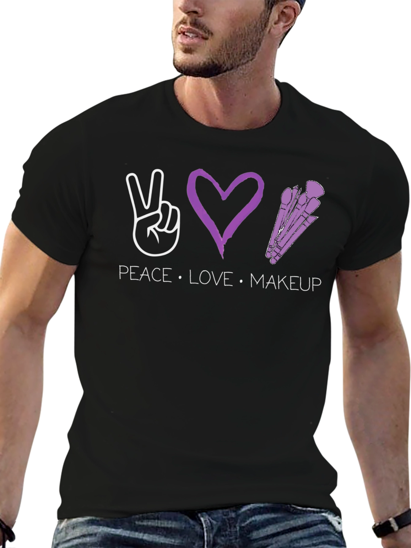 Peace Love Makeup T-Shirt - Unisex