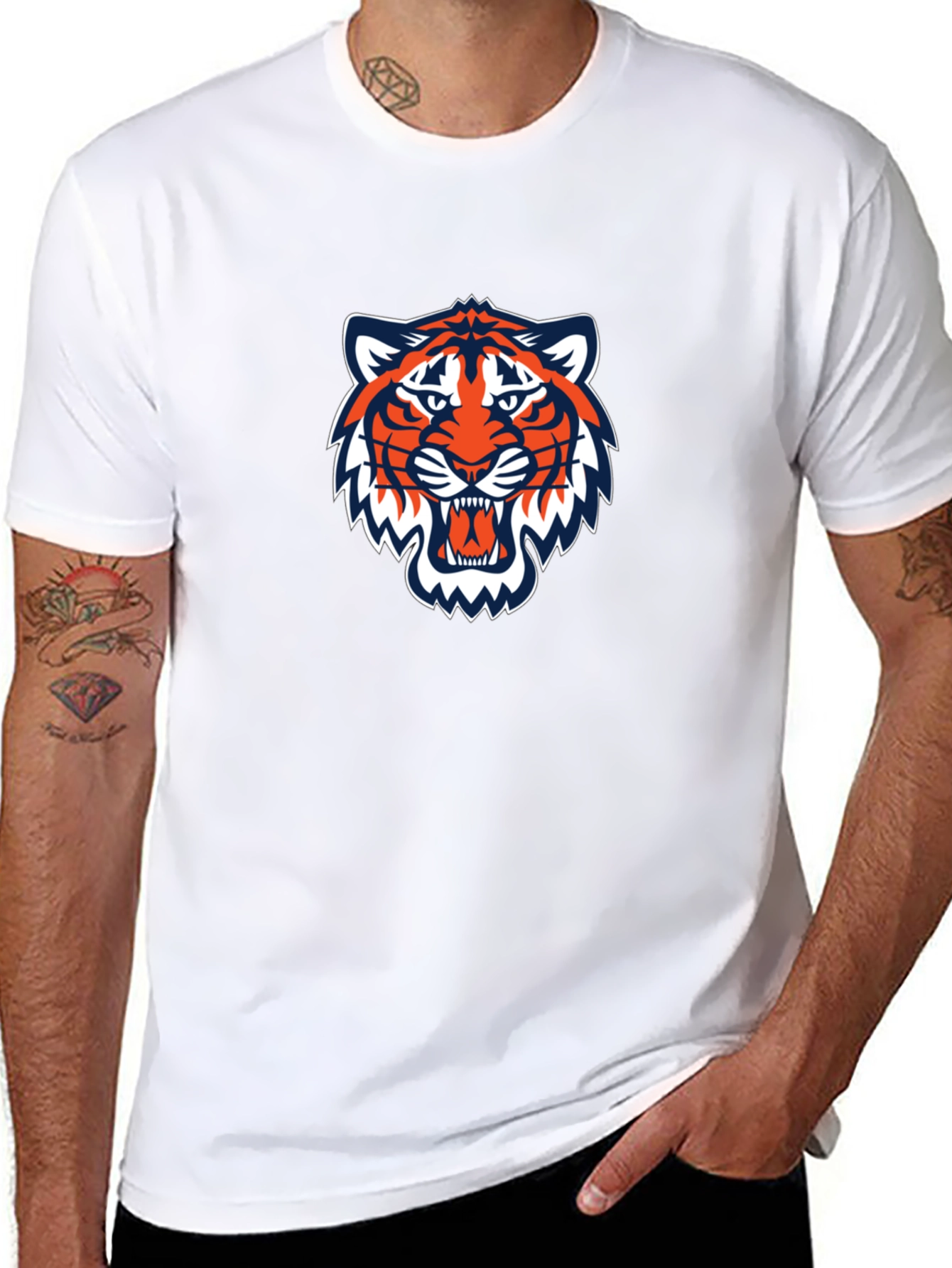 Tiger Graphic Black T-Shirt