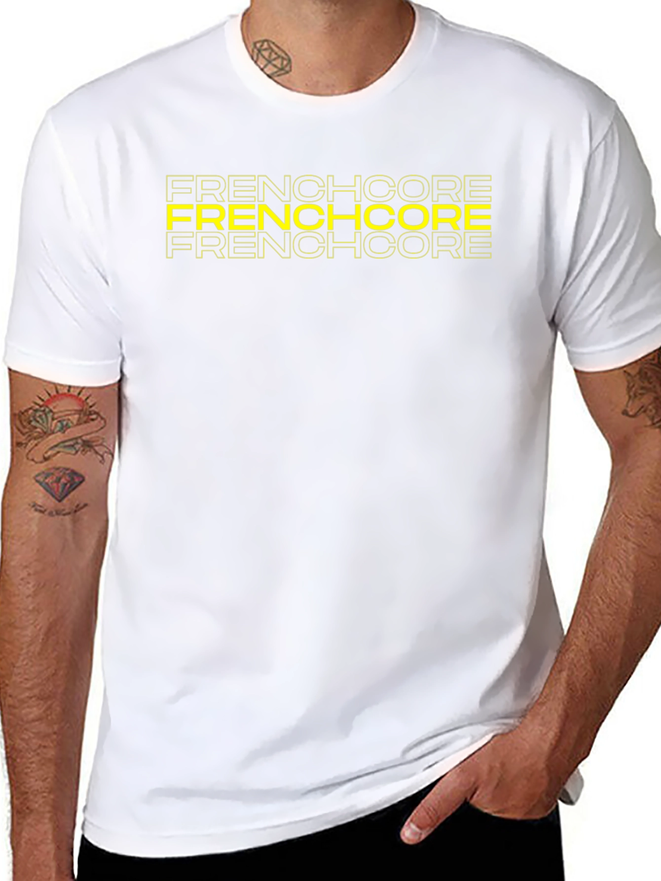 Frenchcore Graphic Print Black T-Shirt