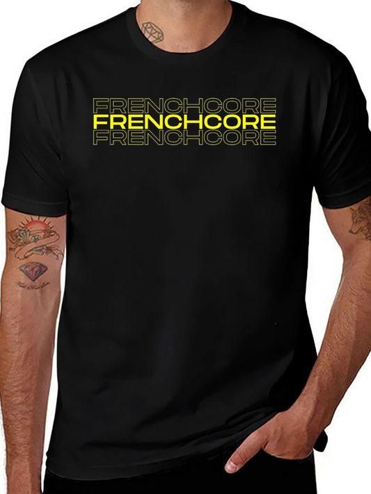 Frenchcore Graphic Print Black T-Shirt