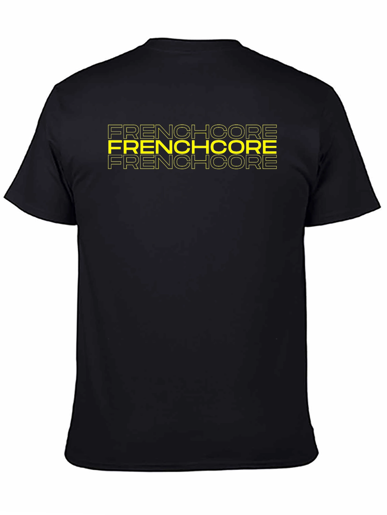 Frenchcore Graphic Print Black T-Shirt