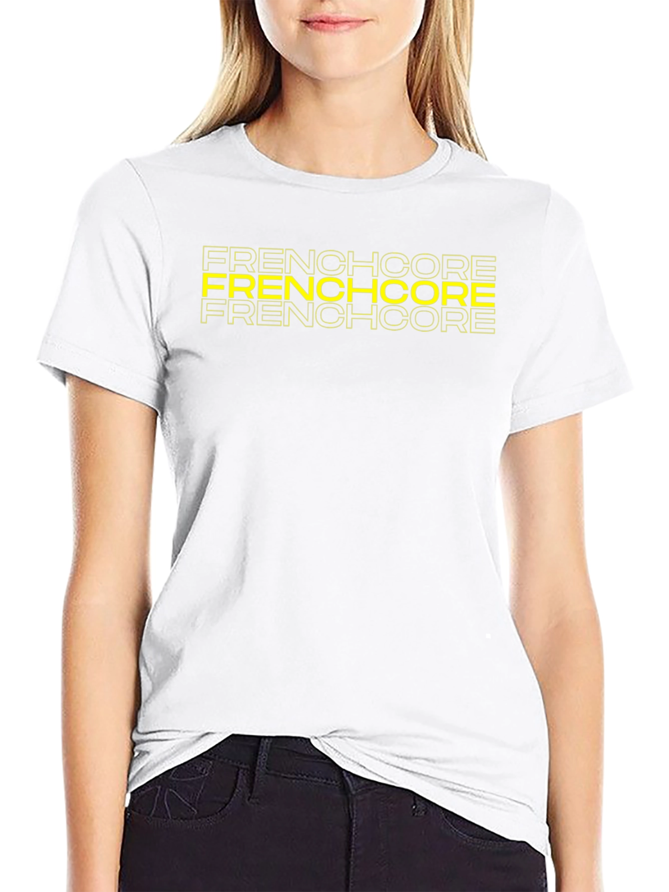 Frenchcore Graphic Print Black T-Shirt
