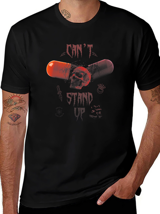Graphic Print Black T-Shirt
