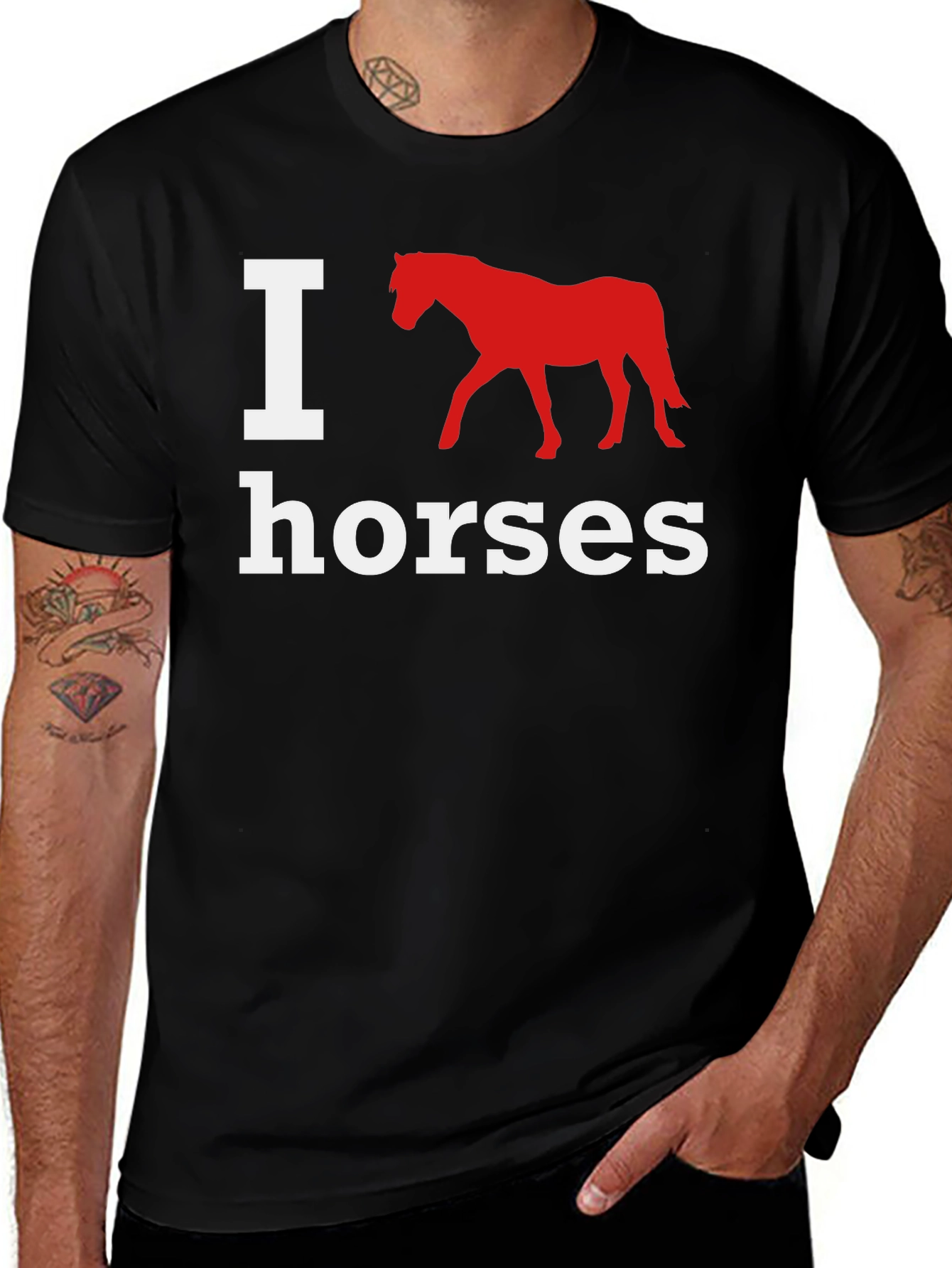 I Love Horses Graphic T-Shirt