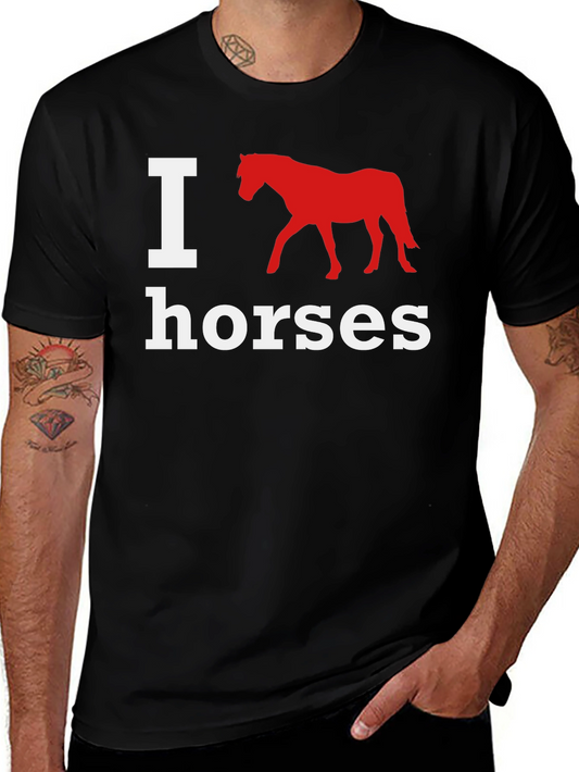 I Love Horses Graphic T-Shirt