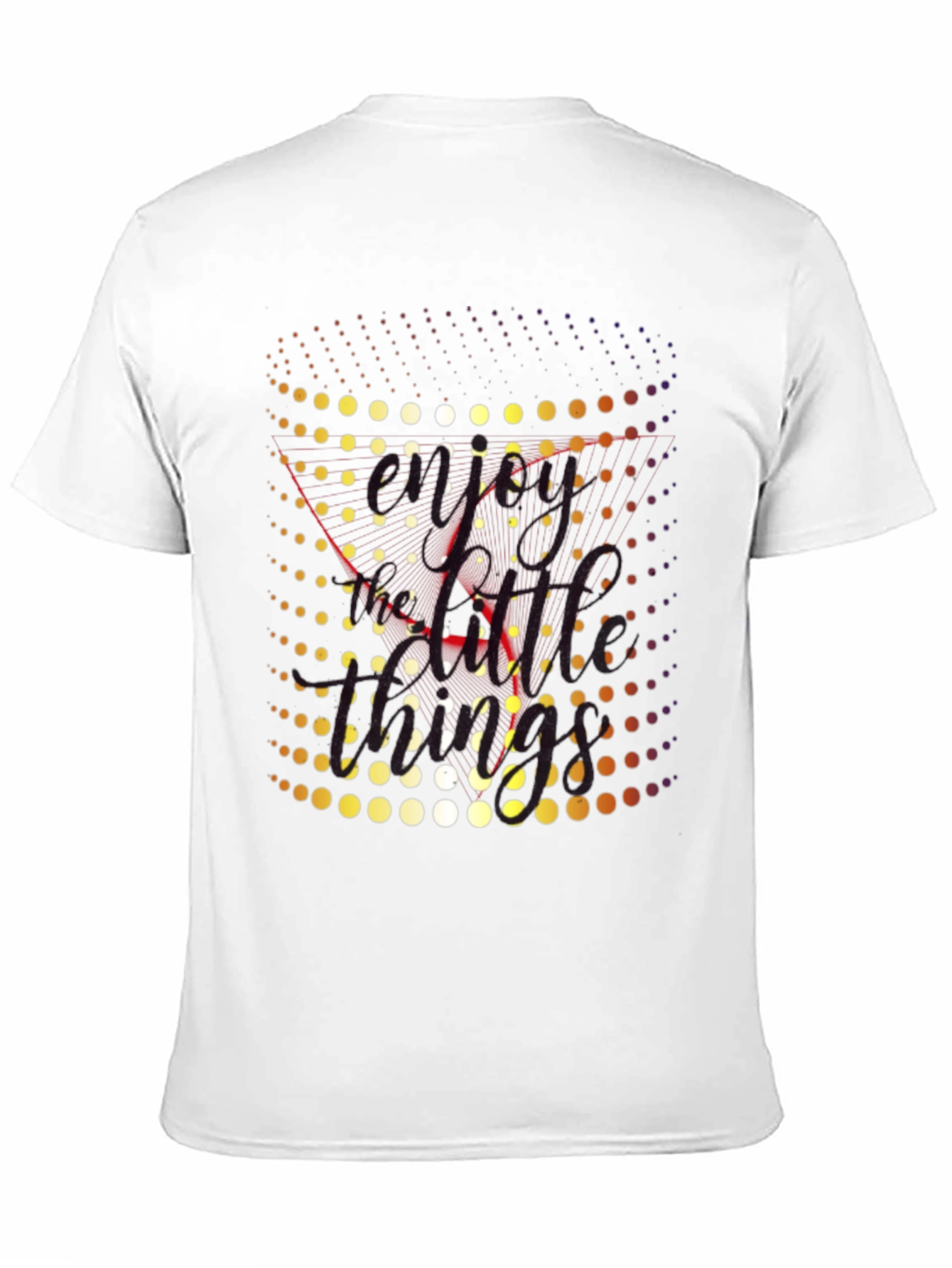 Retro Dot Matrix Graphic Tee - Black Crewneck T-Shirt
