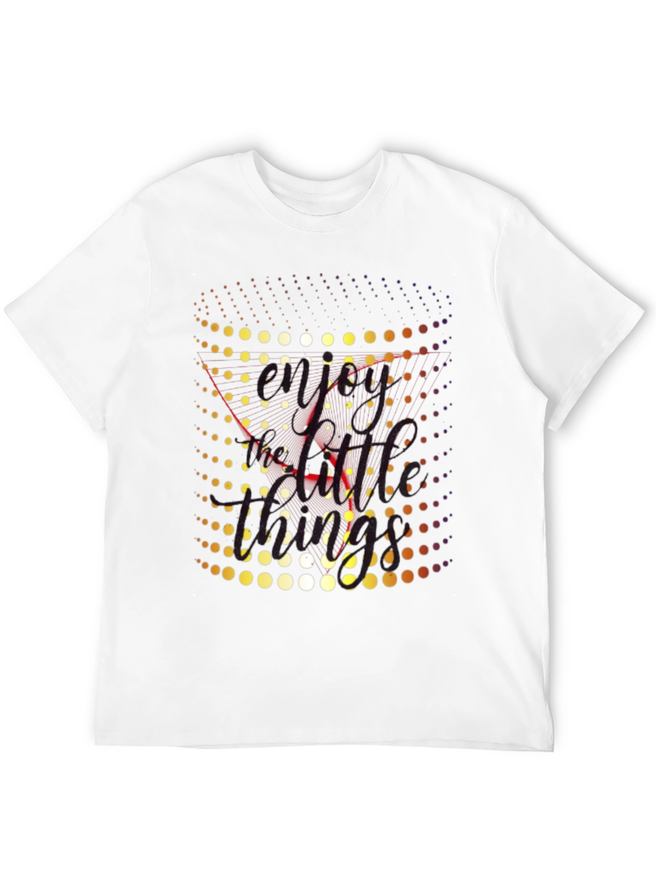 Retro Dot Matrix Graphic Tee - Black Crewneck T-Shirt